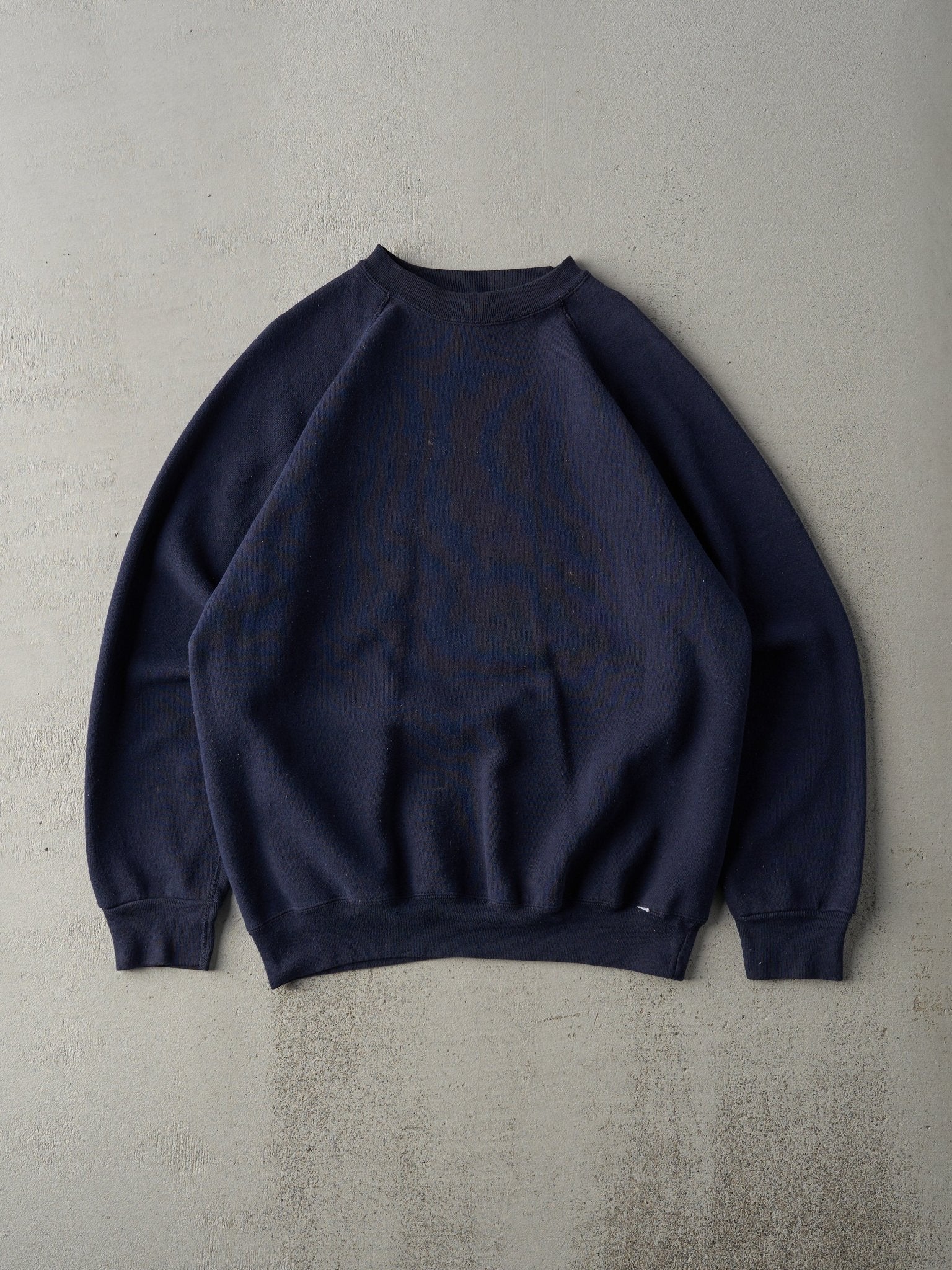 Vintage 80s Navy Blue Blank Crewneck (M)