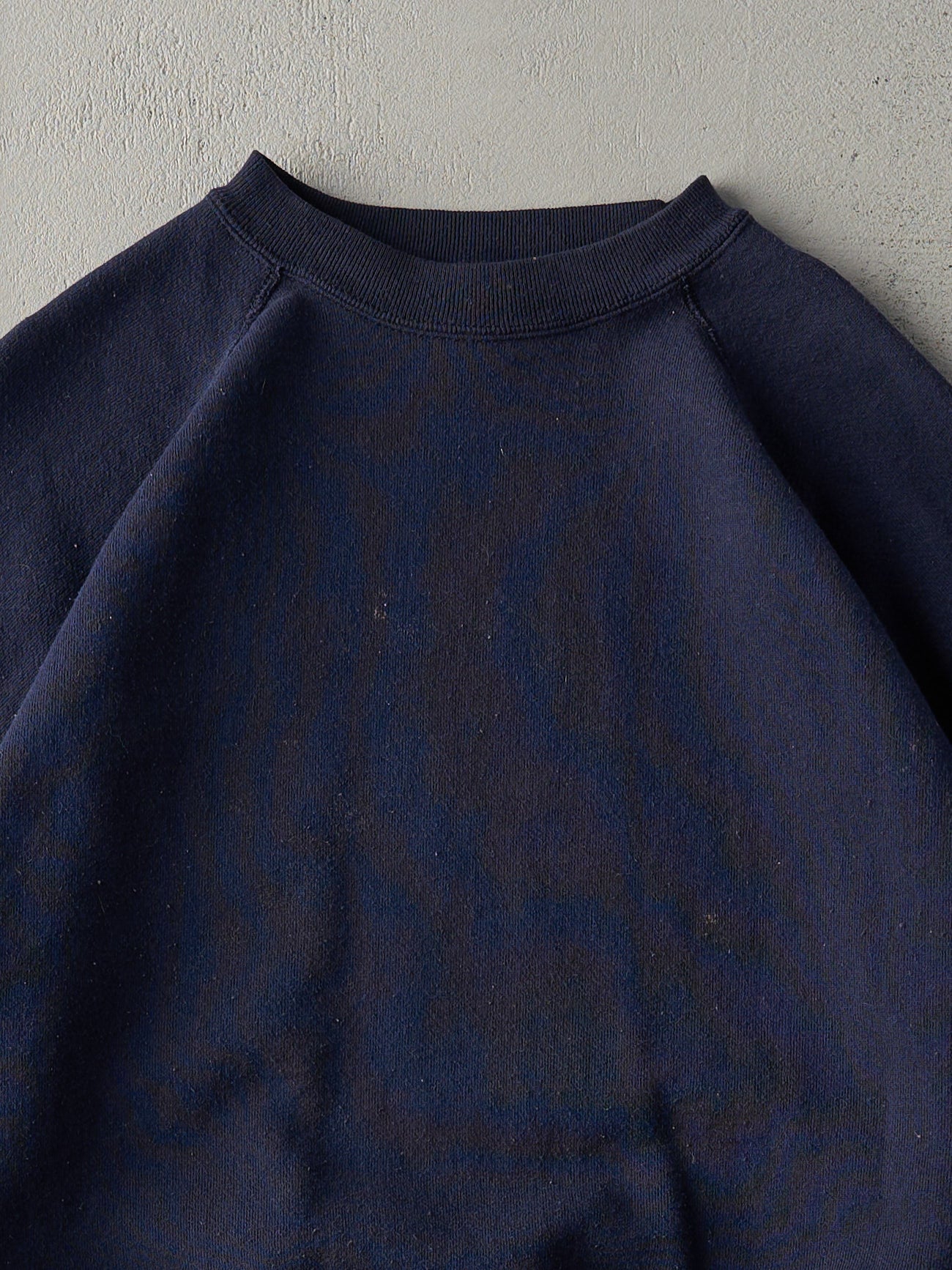 Vintage 80s Navy Blue Blank Crewneck (M)