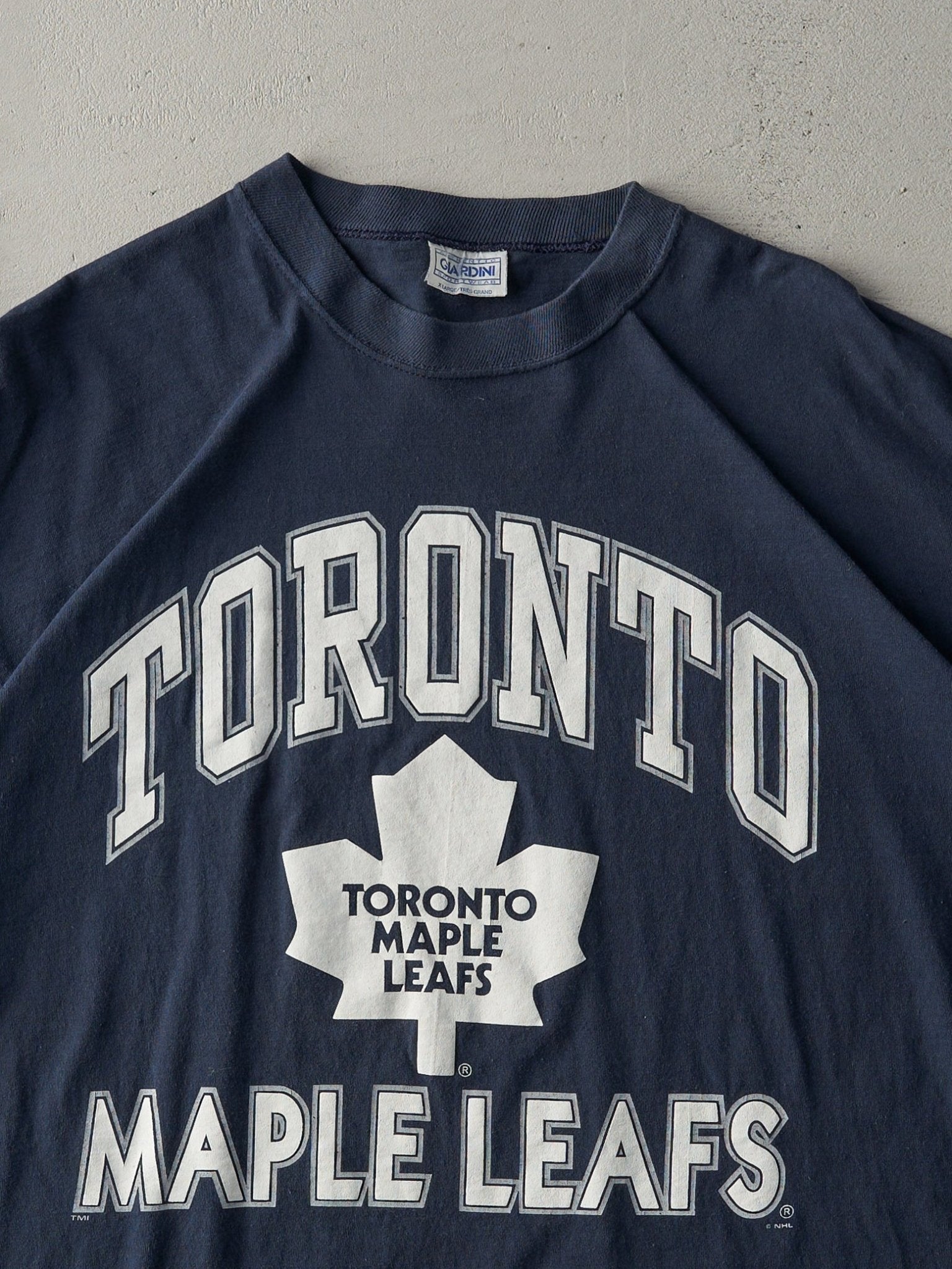 Vintage 90s Navy Blue Toronto Maple Leafs Tee (L/XL)