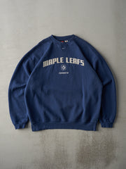 Vintage Y2K Navy Nike Centre Toronto Maple Leafs Crewneck (L)