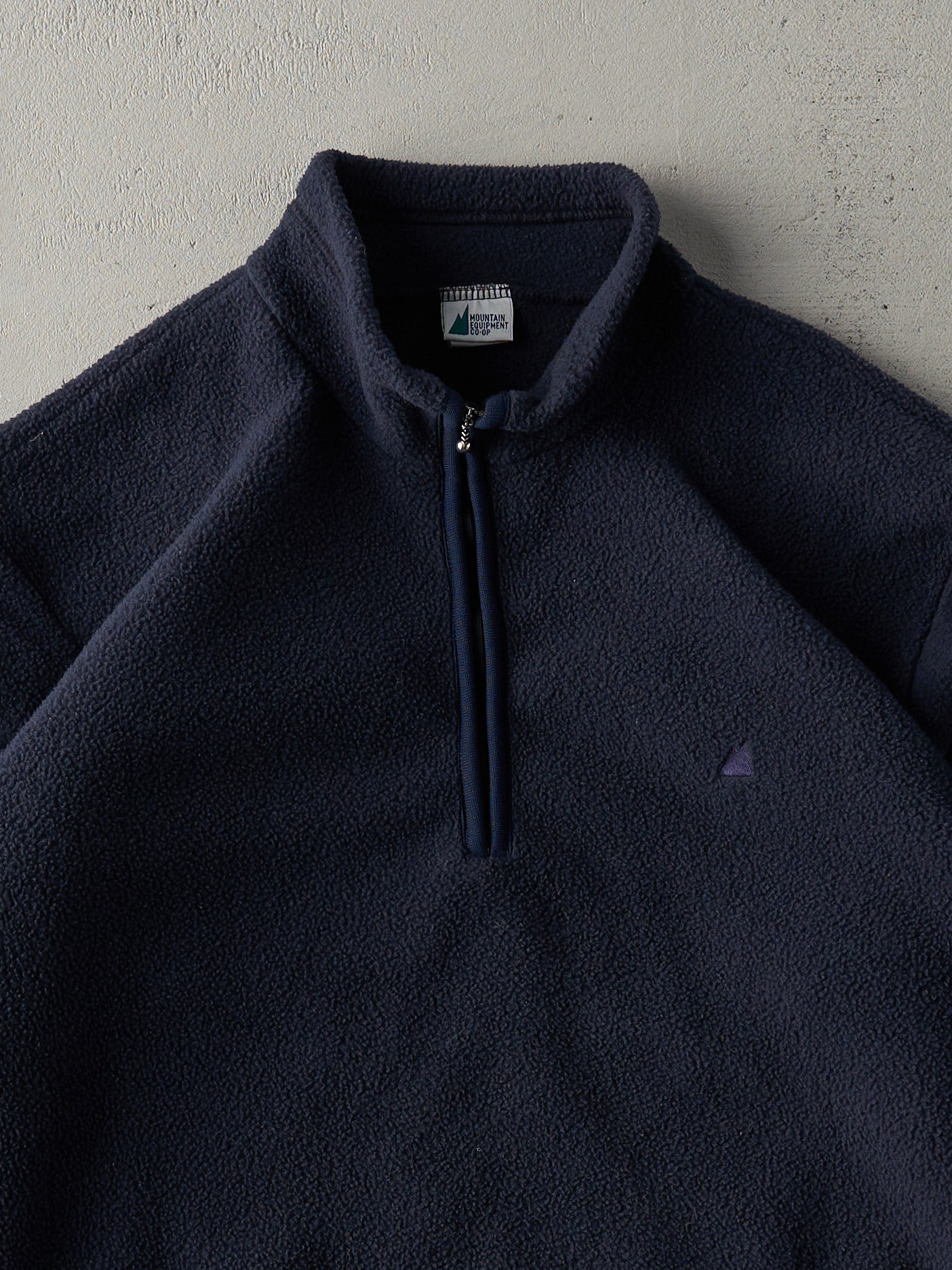 Vintage 90s Navy MEC Quarter Zip Fleece Sweater (M/L)
