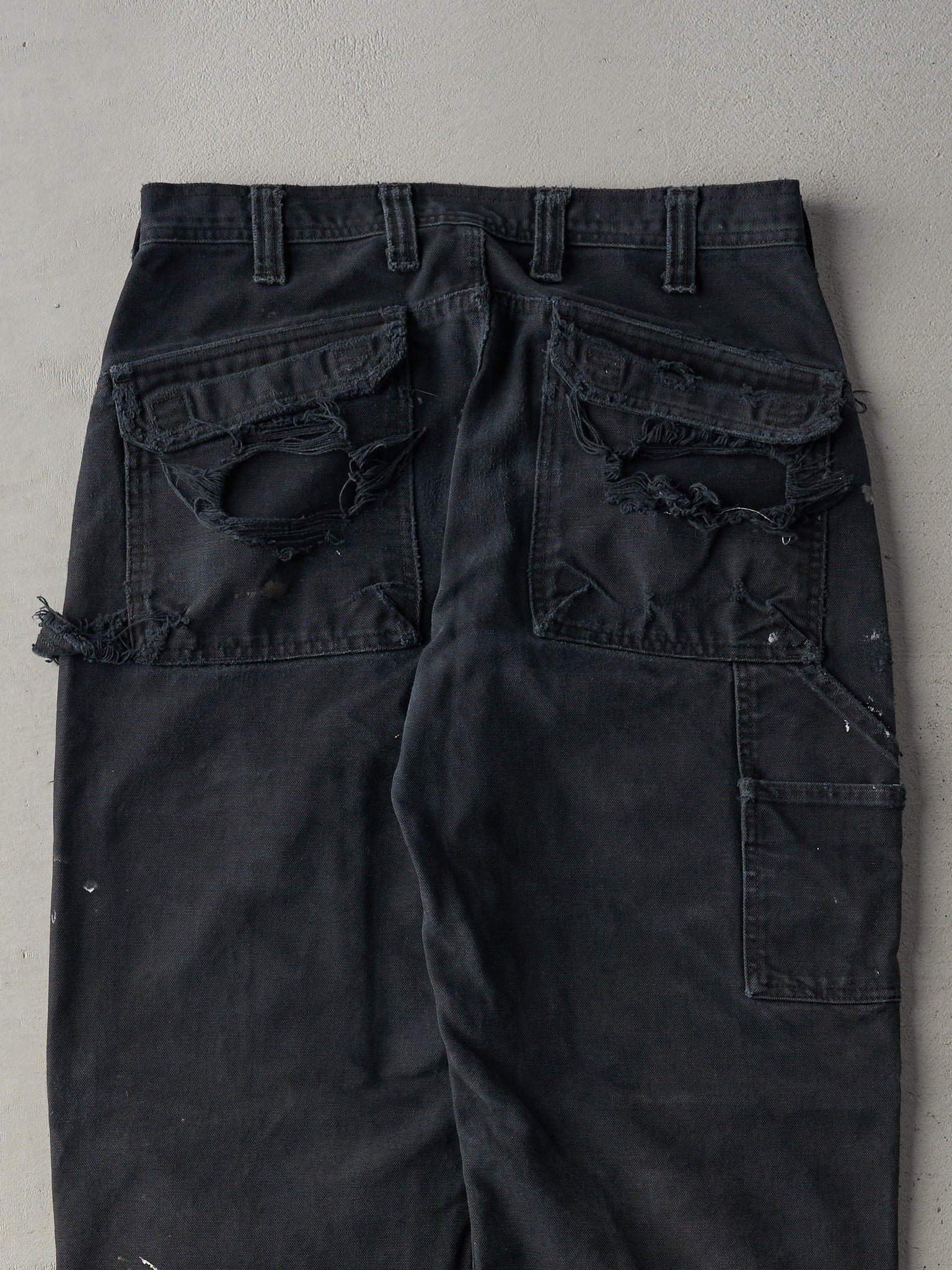 Vintage RARE 90s Black Original Fit Carhartt Double Knee Carpenter Pants (31x30.5)