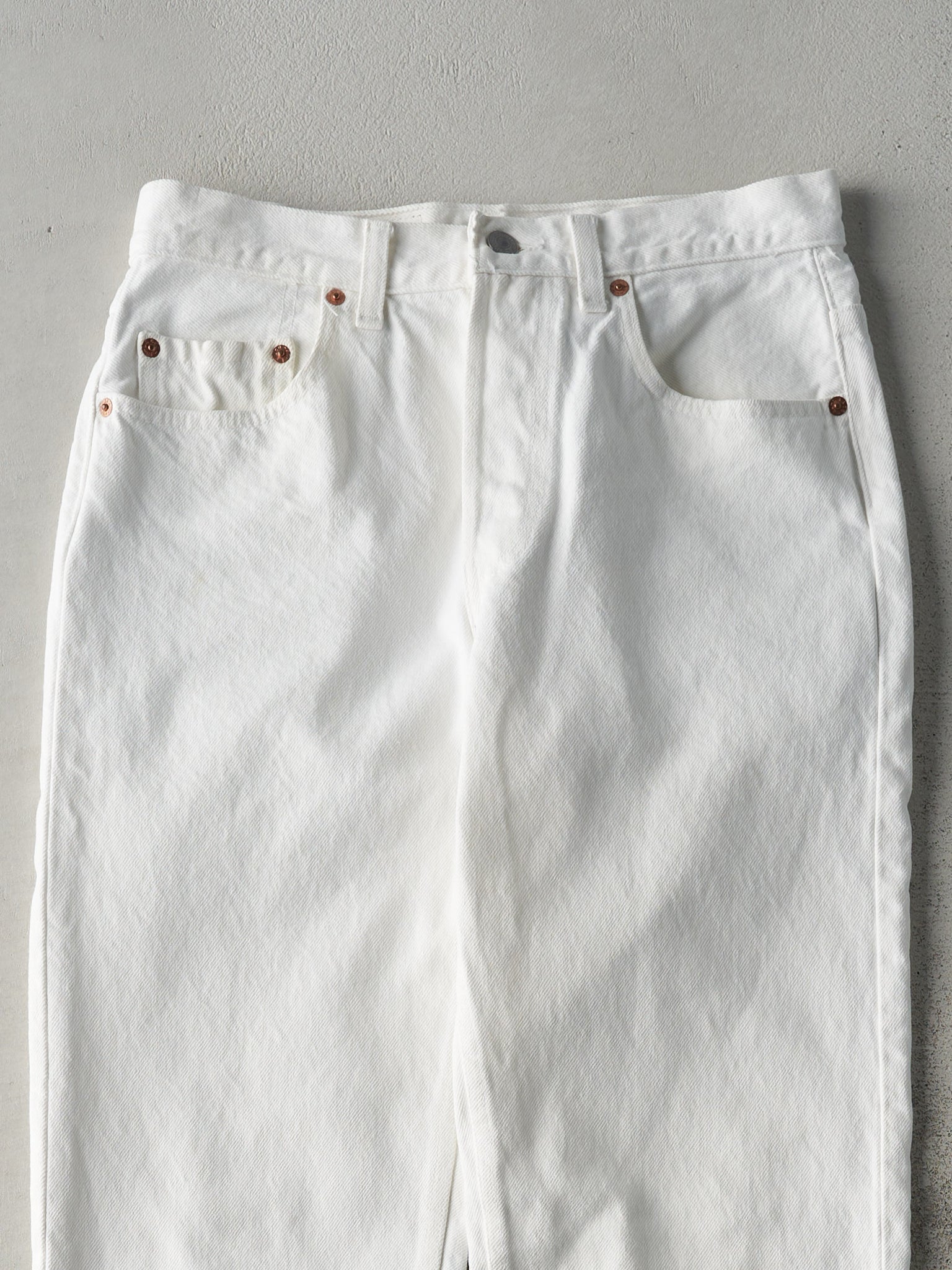 Vintage 90s White Levi's 501 Denim Pants (29x31)