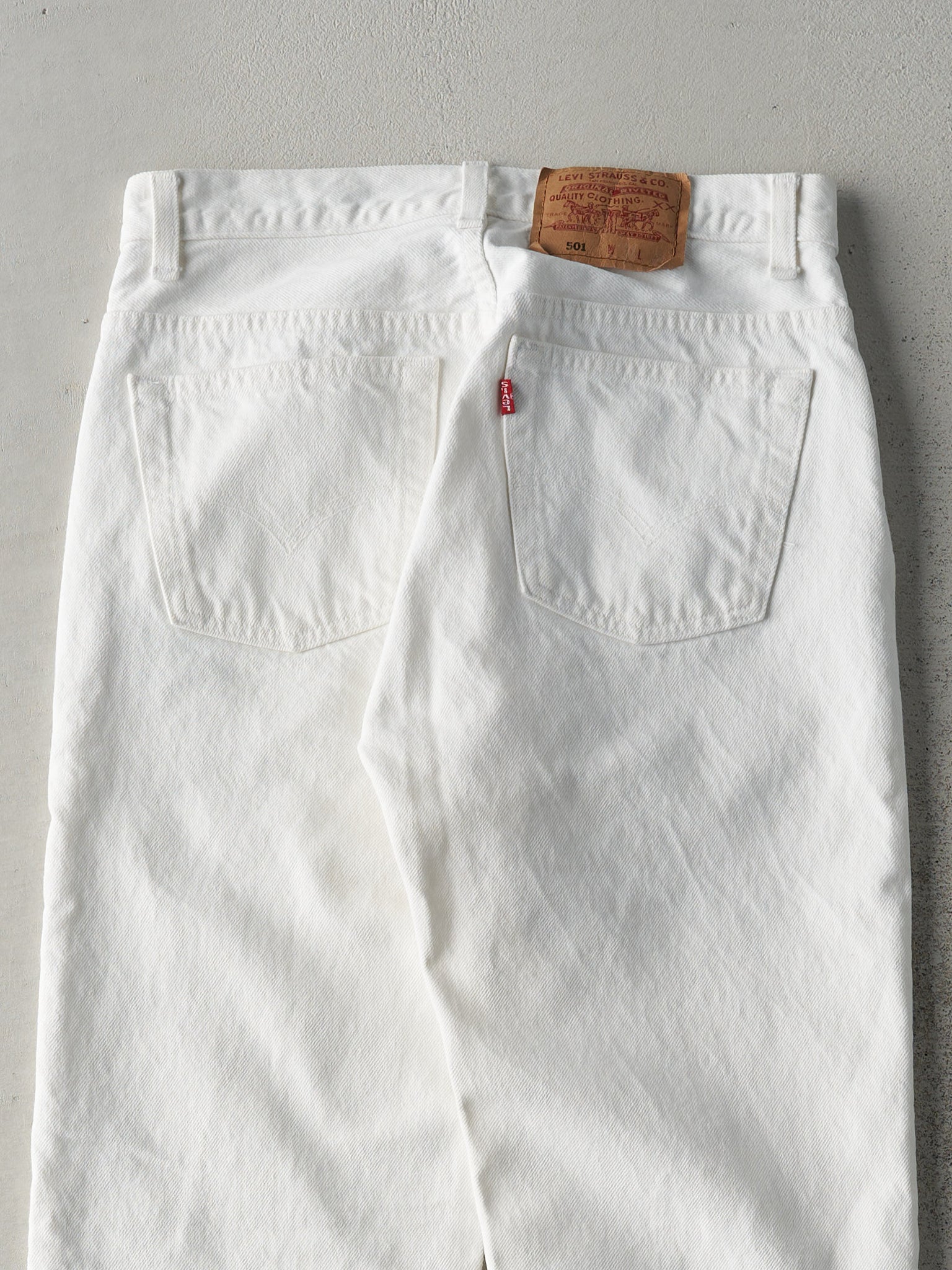 Vintage 90s White Levi's 501 Denim Pants (29x31)