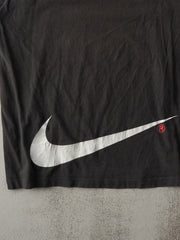 Vintage 90s Black Nike Swoosh Tee (L)