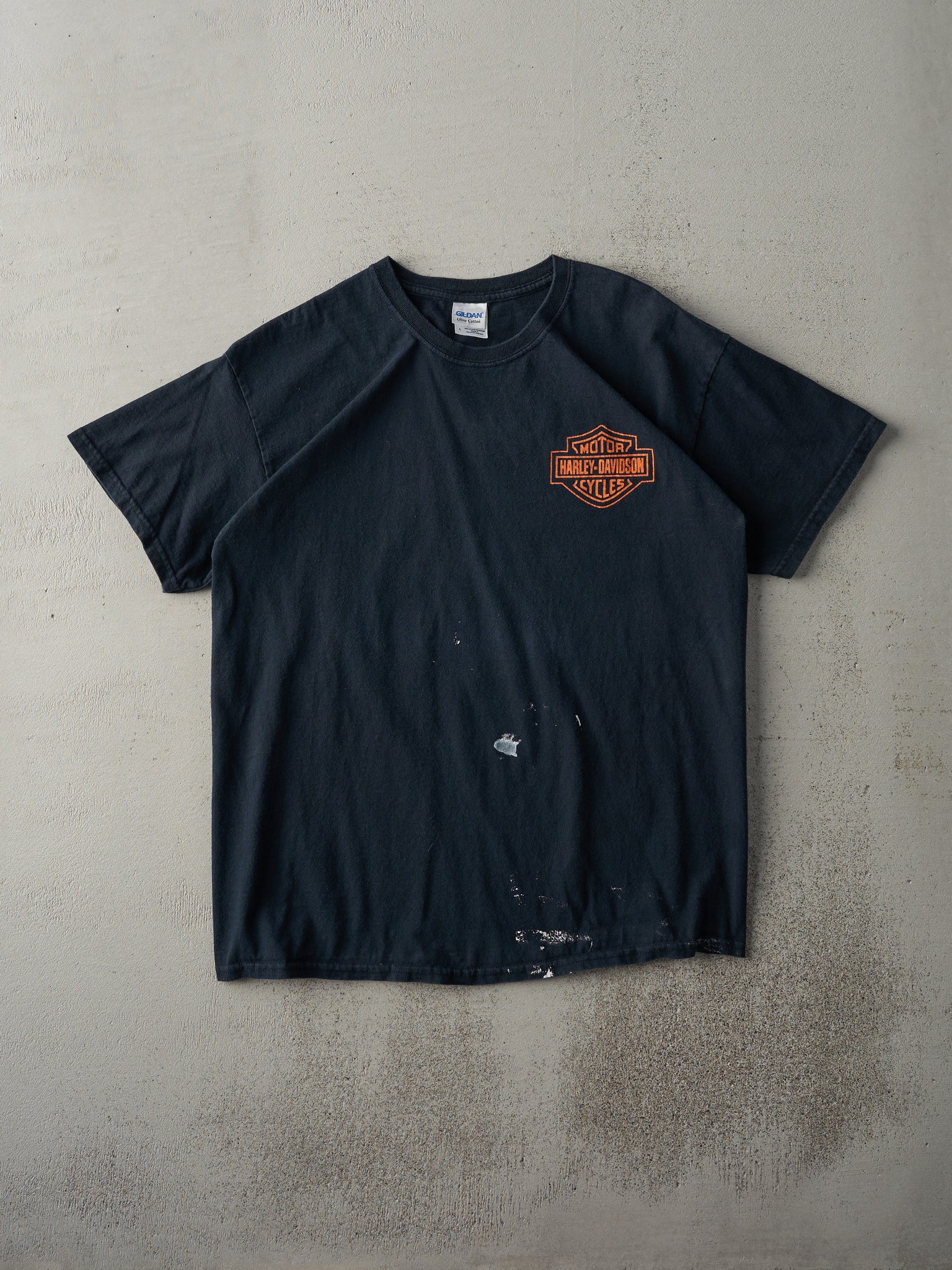 Vintage Y2K Black Bootleg Harley Davidson Tee (M)