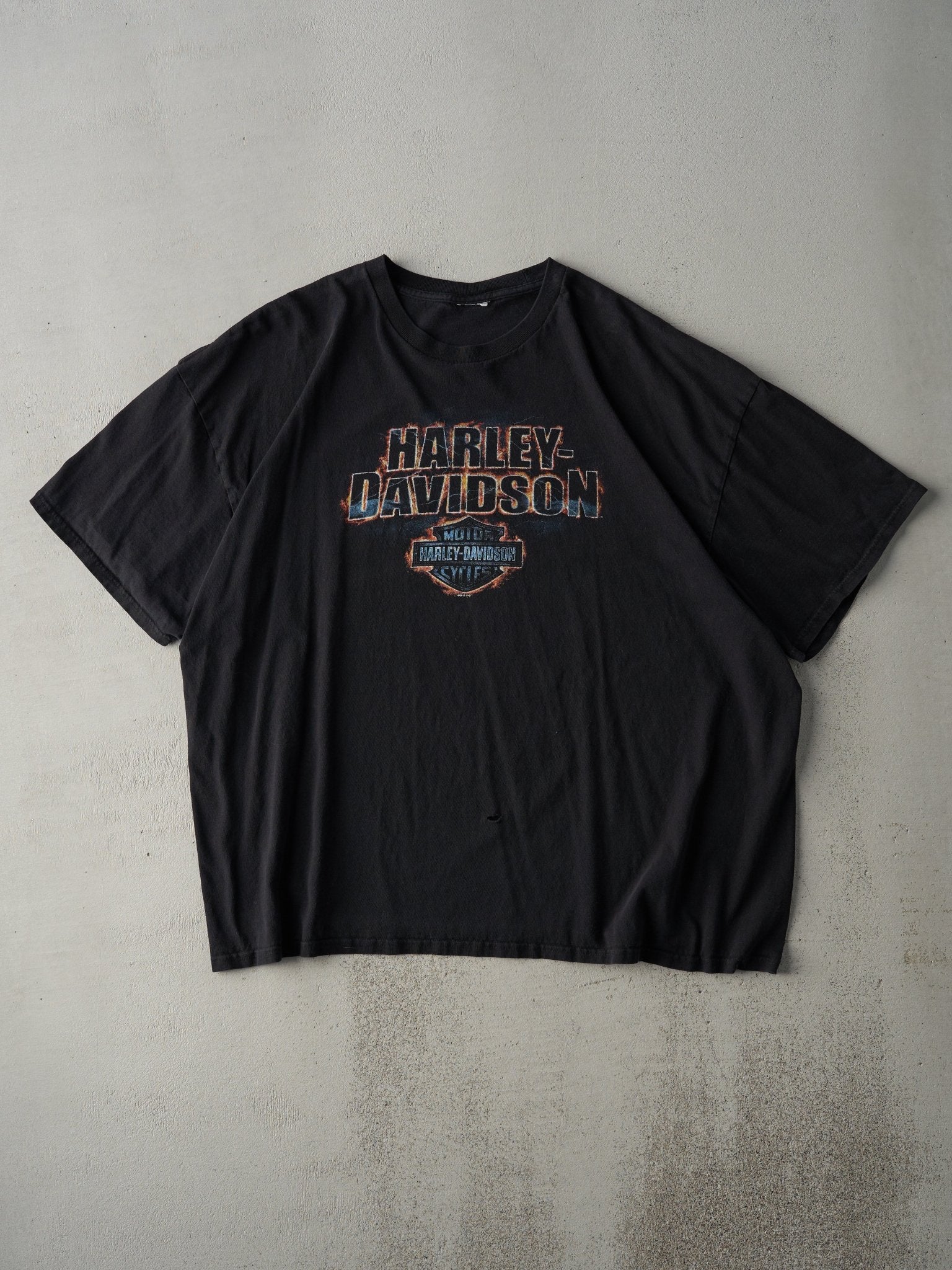 13' Black Rogers Arkansas Harley Davidson Boxy Tee (XXL)
