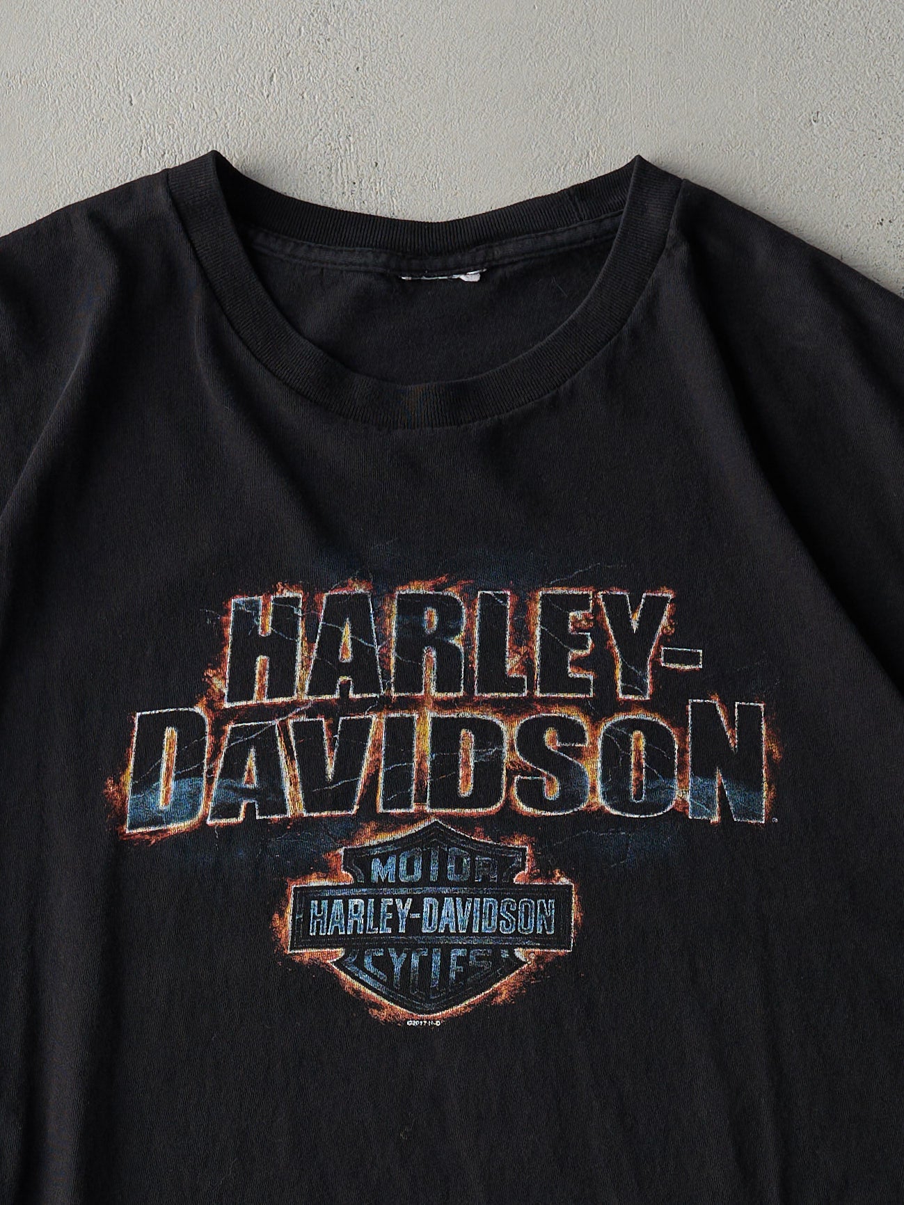 13' Black Rogers Arkansas Harley Davidson Boxy Tee (XXL)