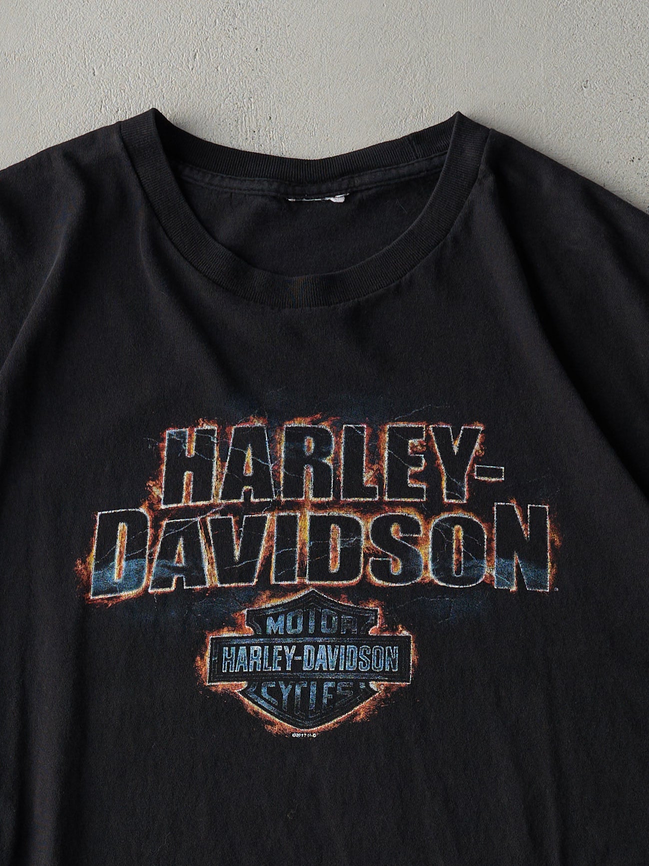 13' Black Rogers Arkansas Harley Davidson Boxy Tee (XXL)