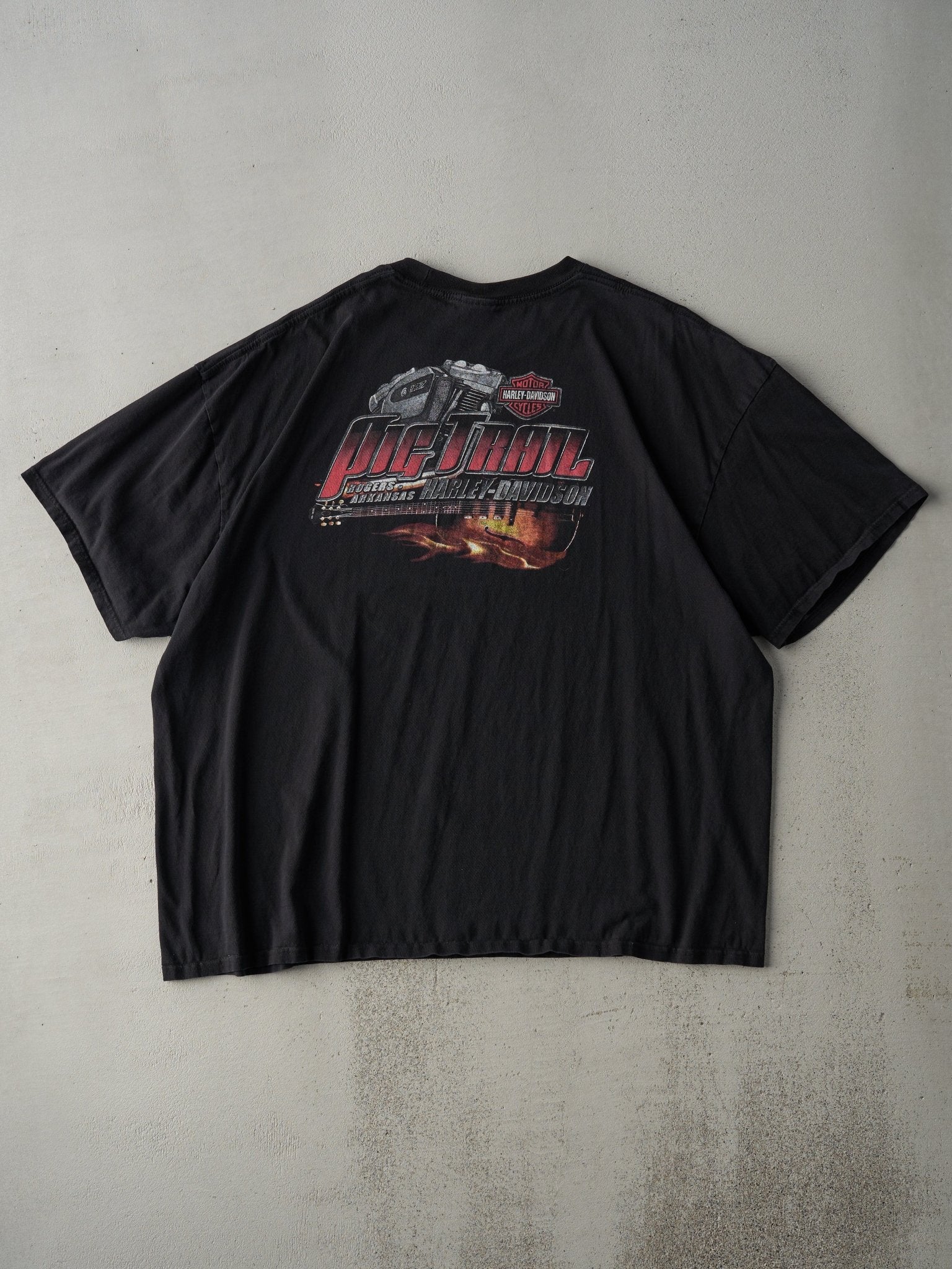 13' Black Rogers Arkansas Harley Davidson Boxy Tee (XXL)