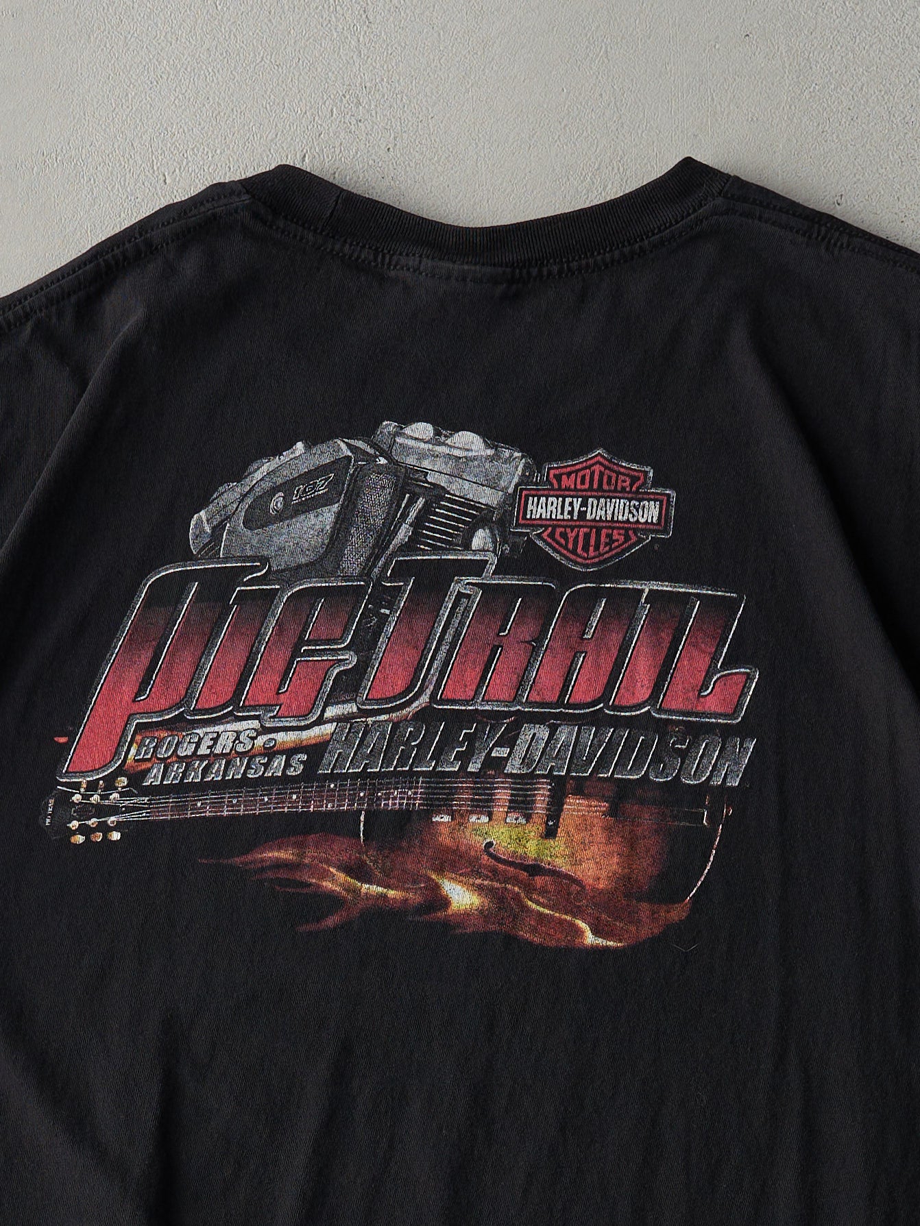 13' Black Rogers Arkansas Harley Davidson Boxy Tee (XXL)
