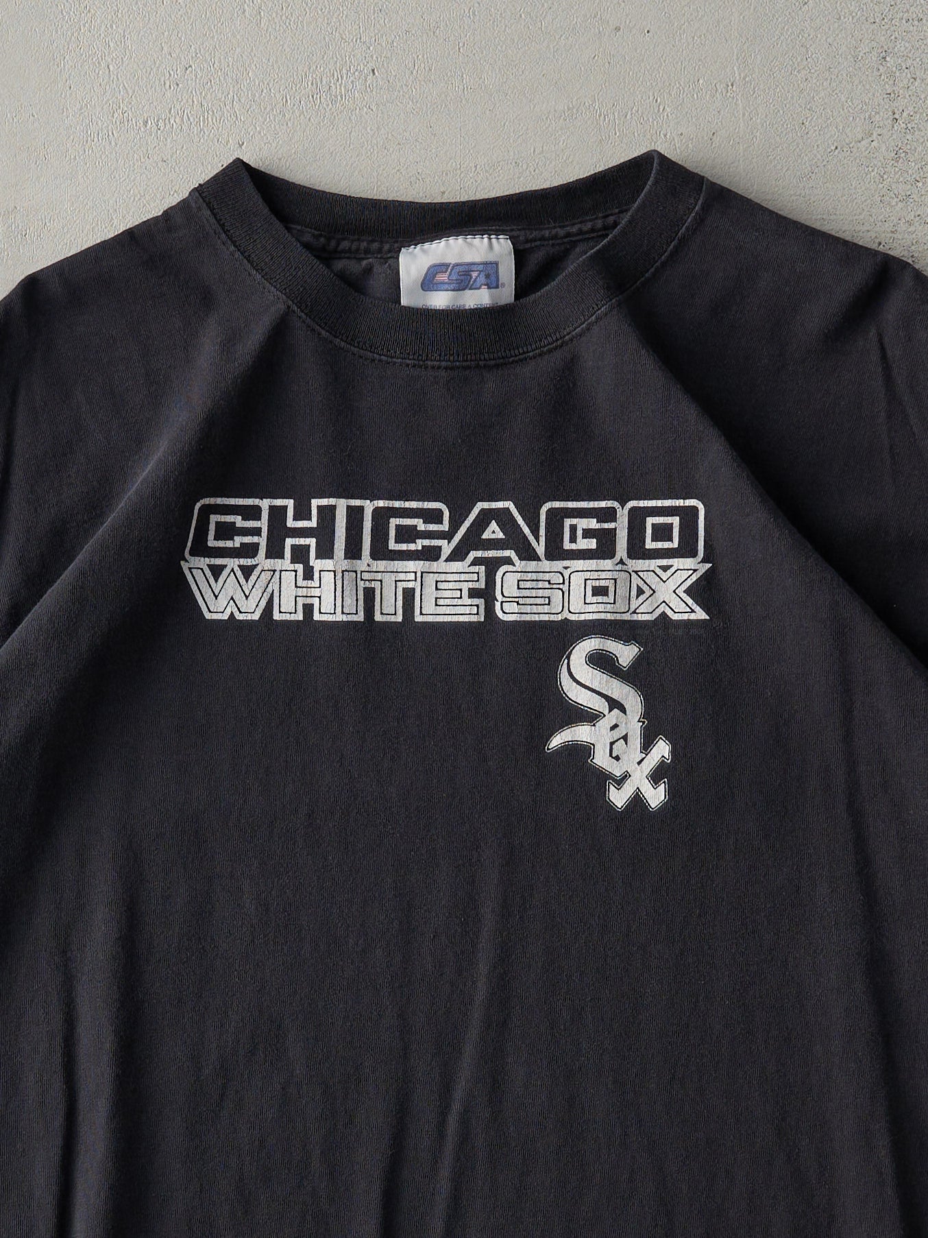 Vintage 90s Black Chicago White Sox Tee (M)