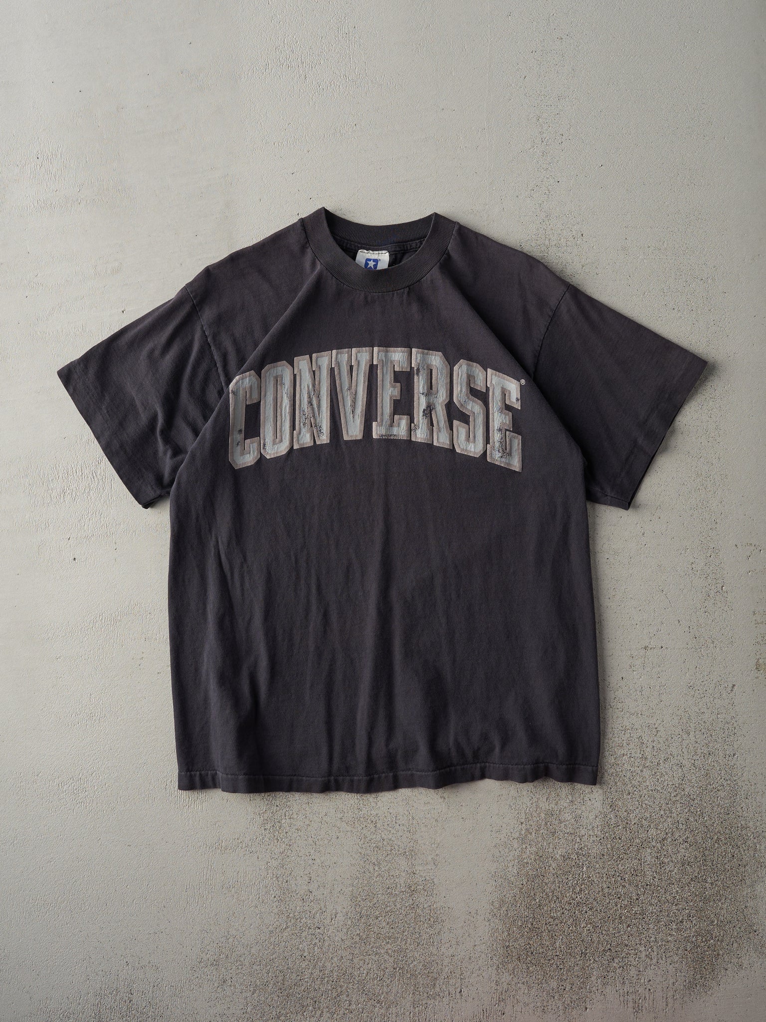 Vintage 90s Faded Black Converse Single Stitch Tee (M)