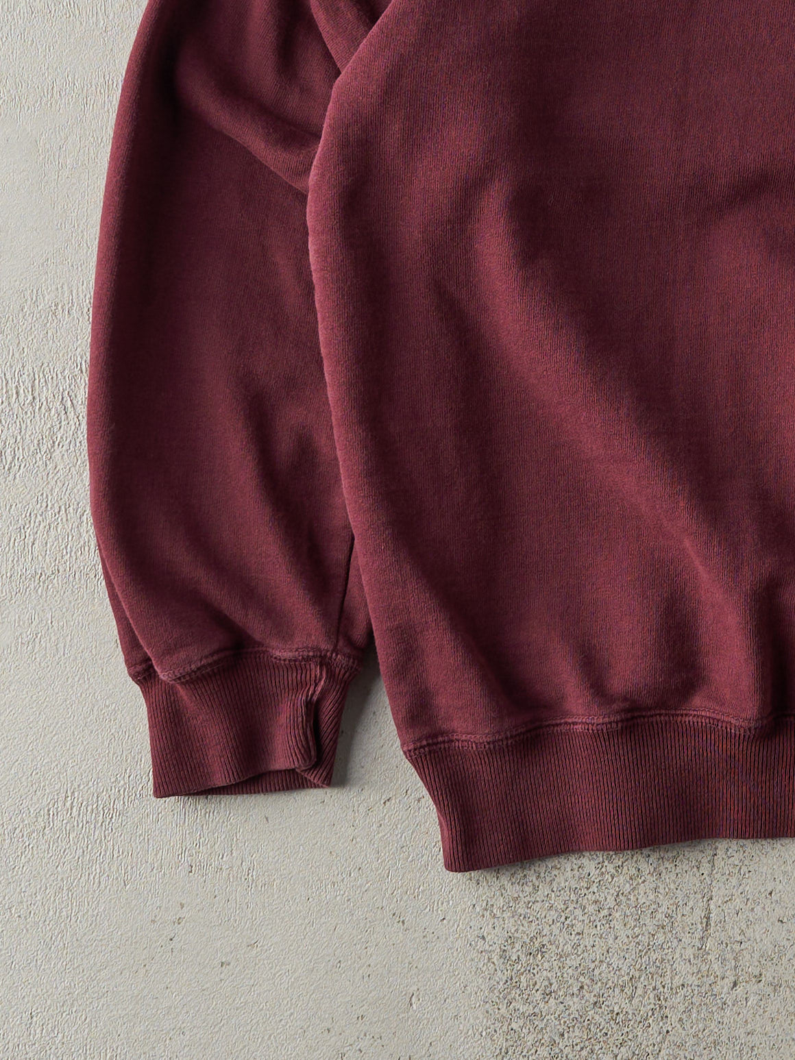 Vintage 90s Burgundy Roots Quarter Zip Crewneck (M)