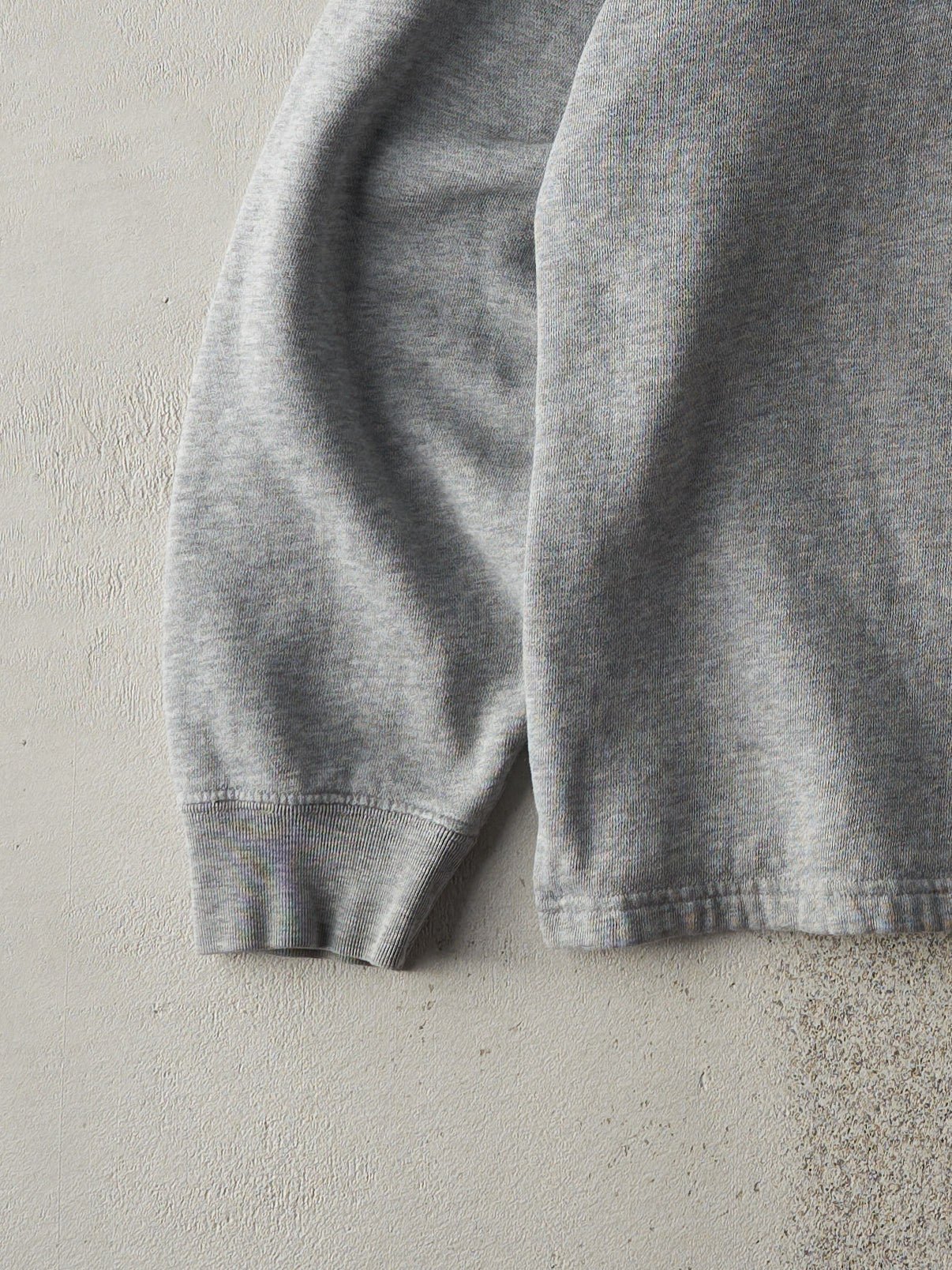 Vintage 90s Grey Columbia Quarter Zip Embroidered Crewneck (L)