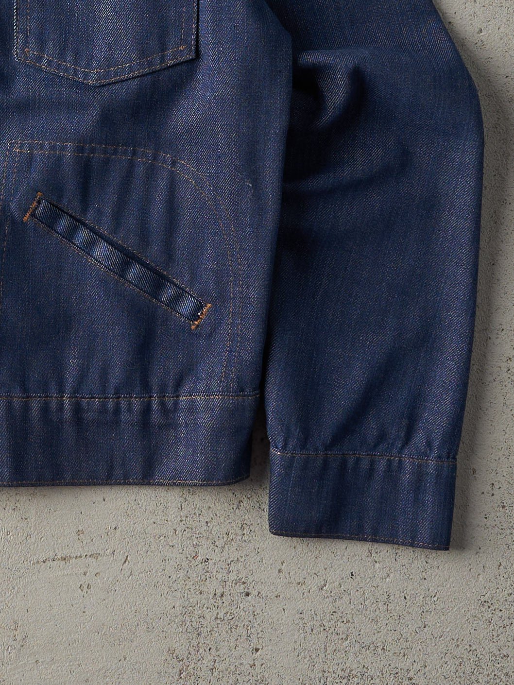 Vintage 70s Dark Wash JCPenny Denim Jacket (XS)