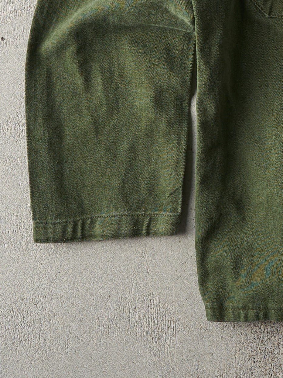 Vintage 70s Green US Army Button Up Jacket (S)