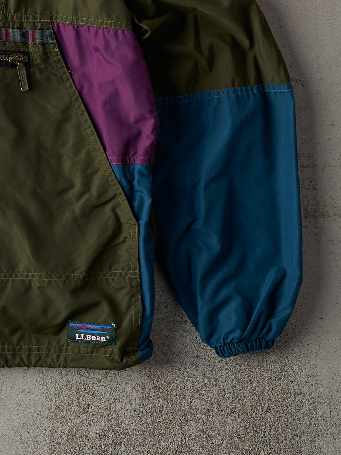 Vintage 90s Green LL Bean Anorak Windbreaker Jacket (S)