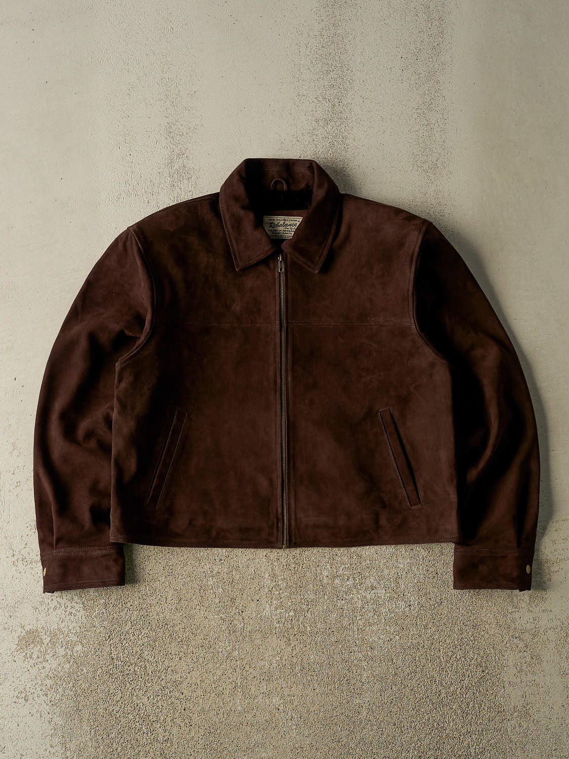 Heritage Leather Jacket - Suede Dark Brown