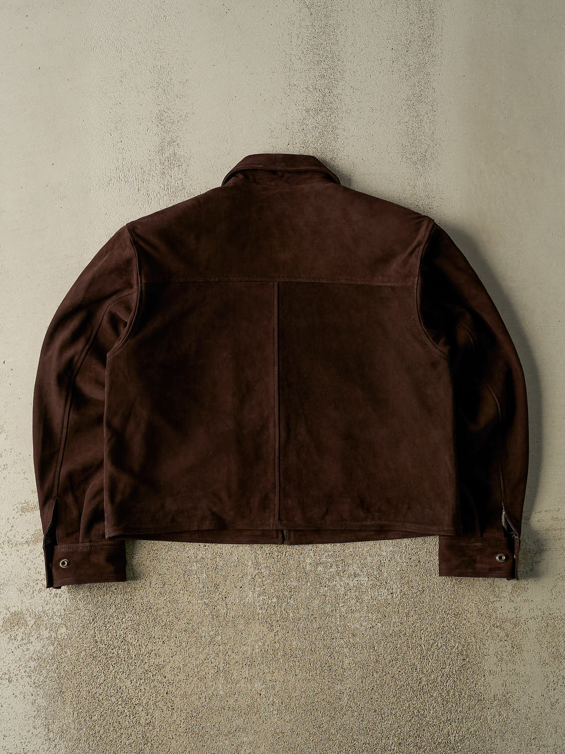 Heritage Leather Jacket - Suede Dark Brown