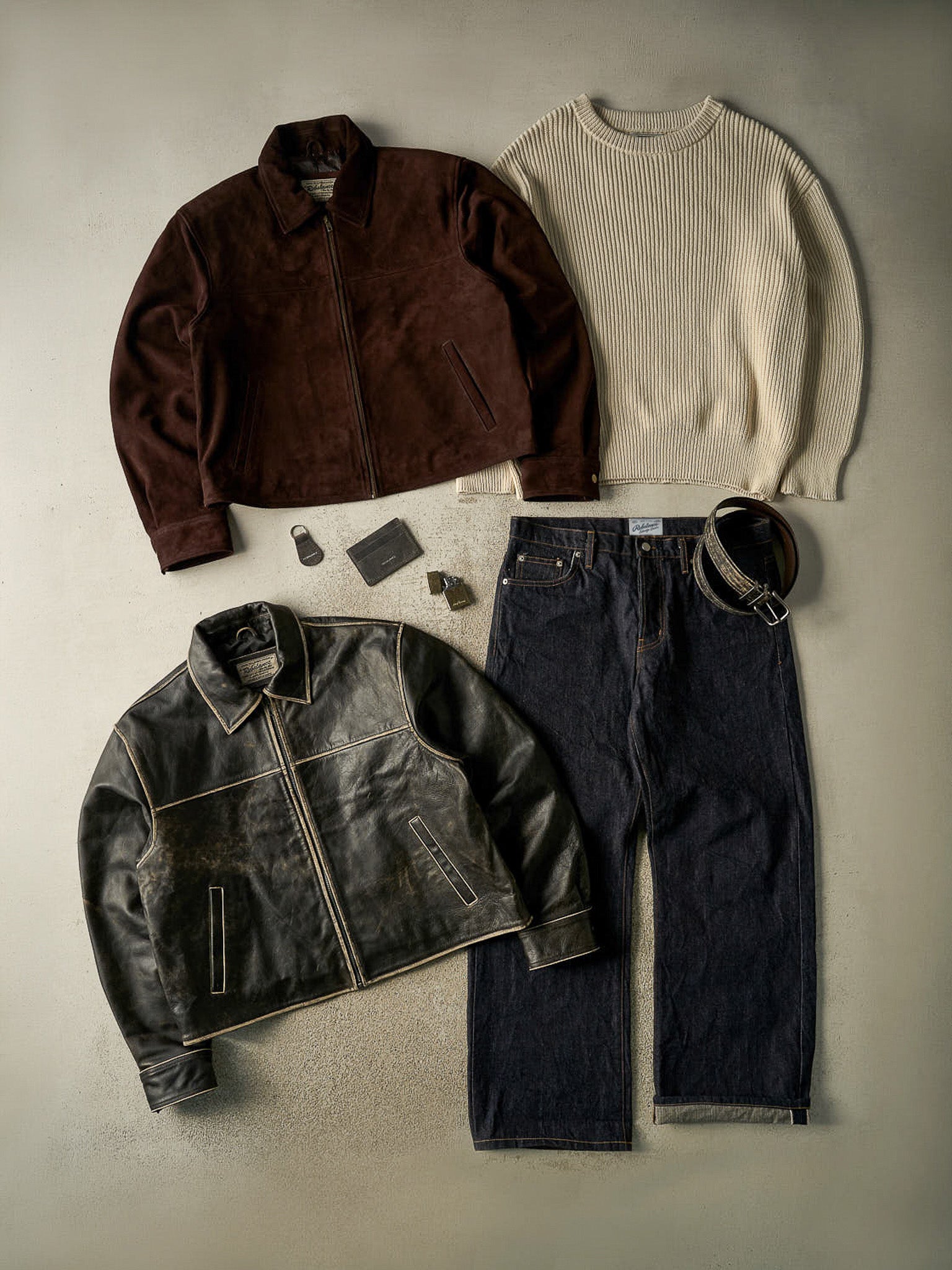 Heritage Leather Jacket - Suede Dark Brown