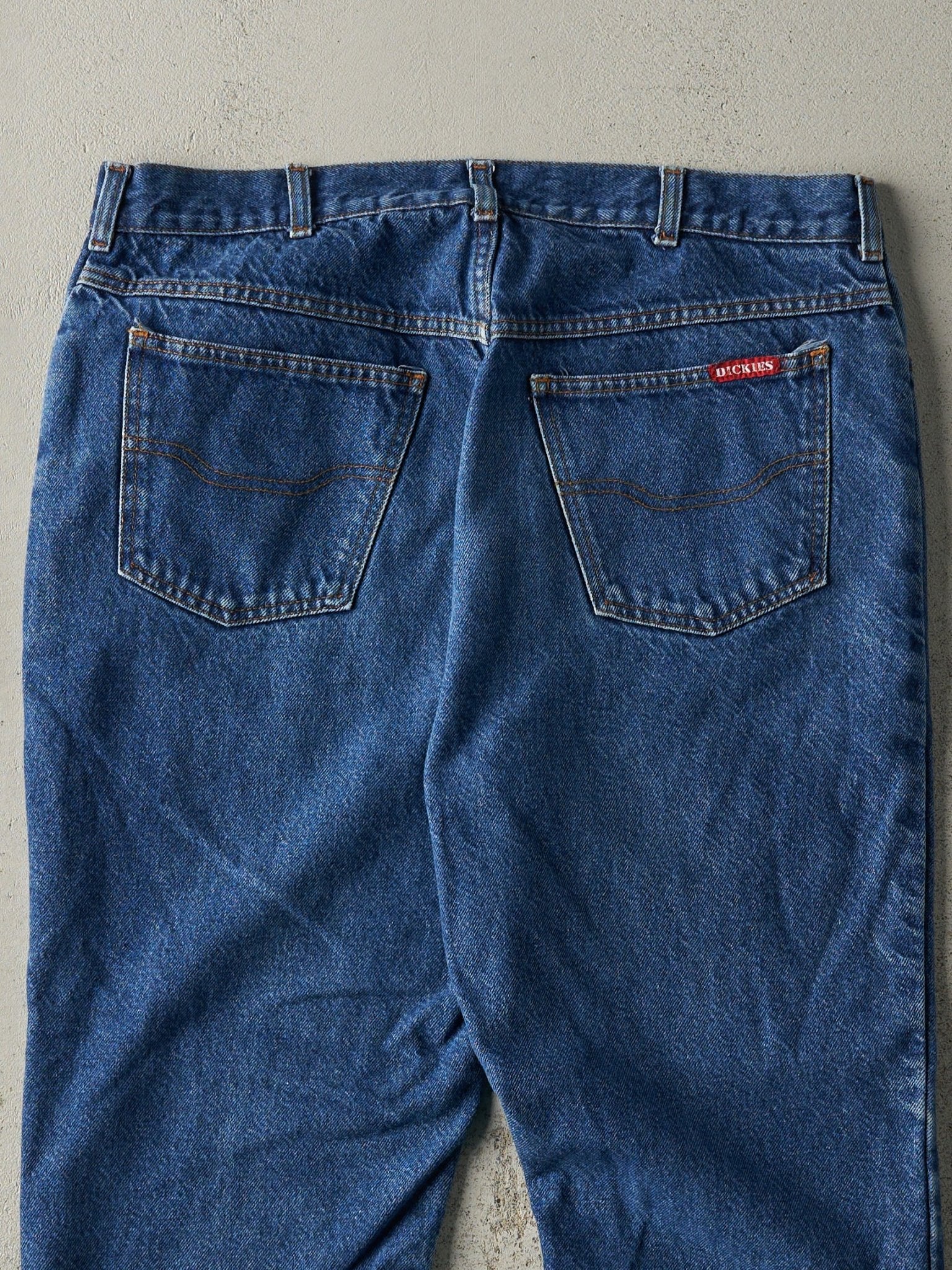 Vintage 90s Mid Wash Dickies Flannel Lined Jeans (37x25.5)