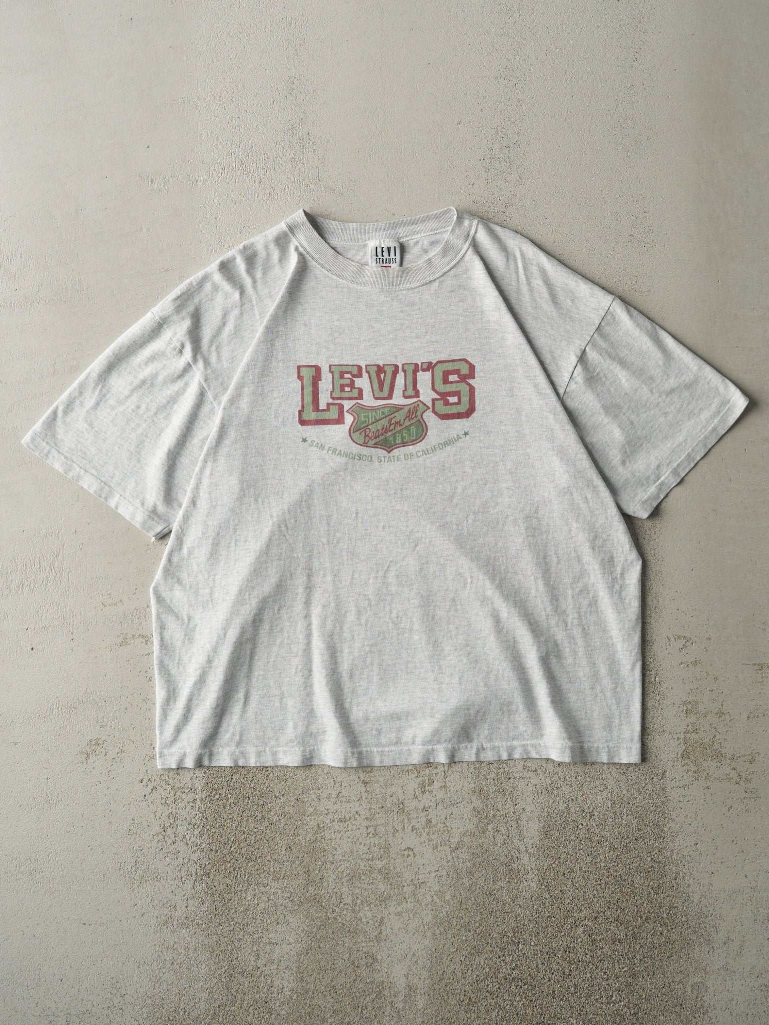 Vintage 90s Heather Grey Levi's San Francisco Tee (L/XL)