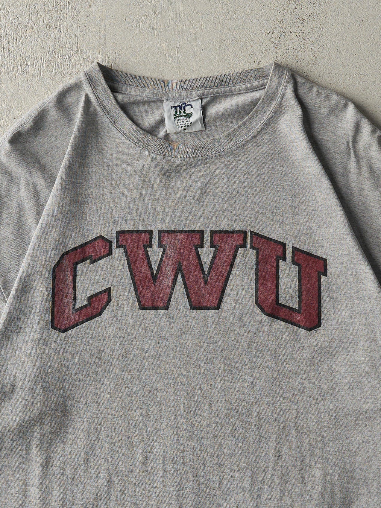 Vintage 90s Grey CWU Central Washington University Tee (L)