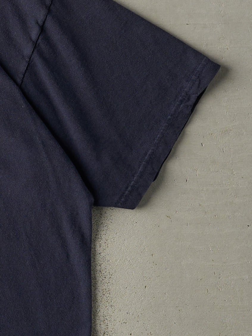 Vintage Y2K Navy Blue Embroidered Dallas Texas Tee (L)