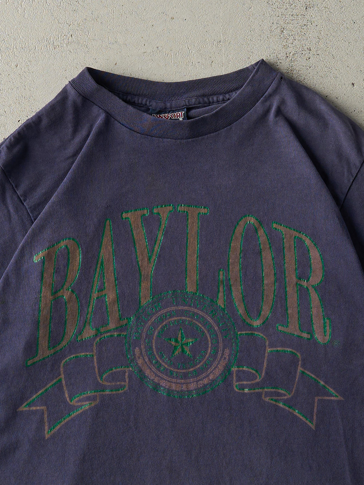 Vintage 90s Navy Blue Baylor University Tee (S/M)