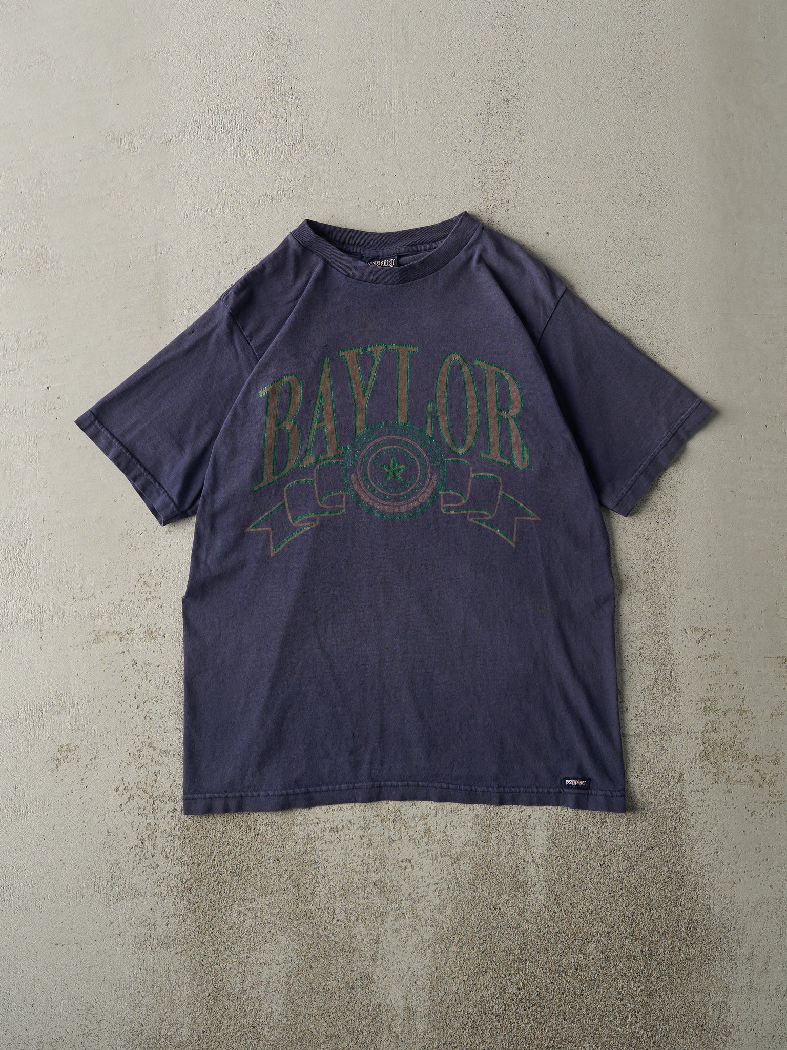 Vintage 90s Navy Blue Baylor University Tee (S/M)