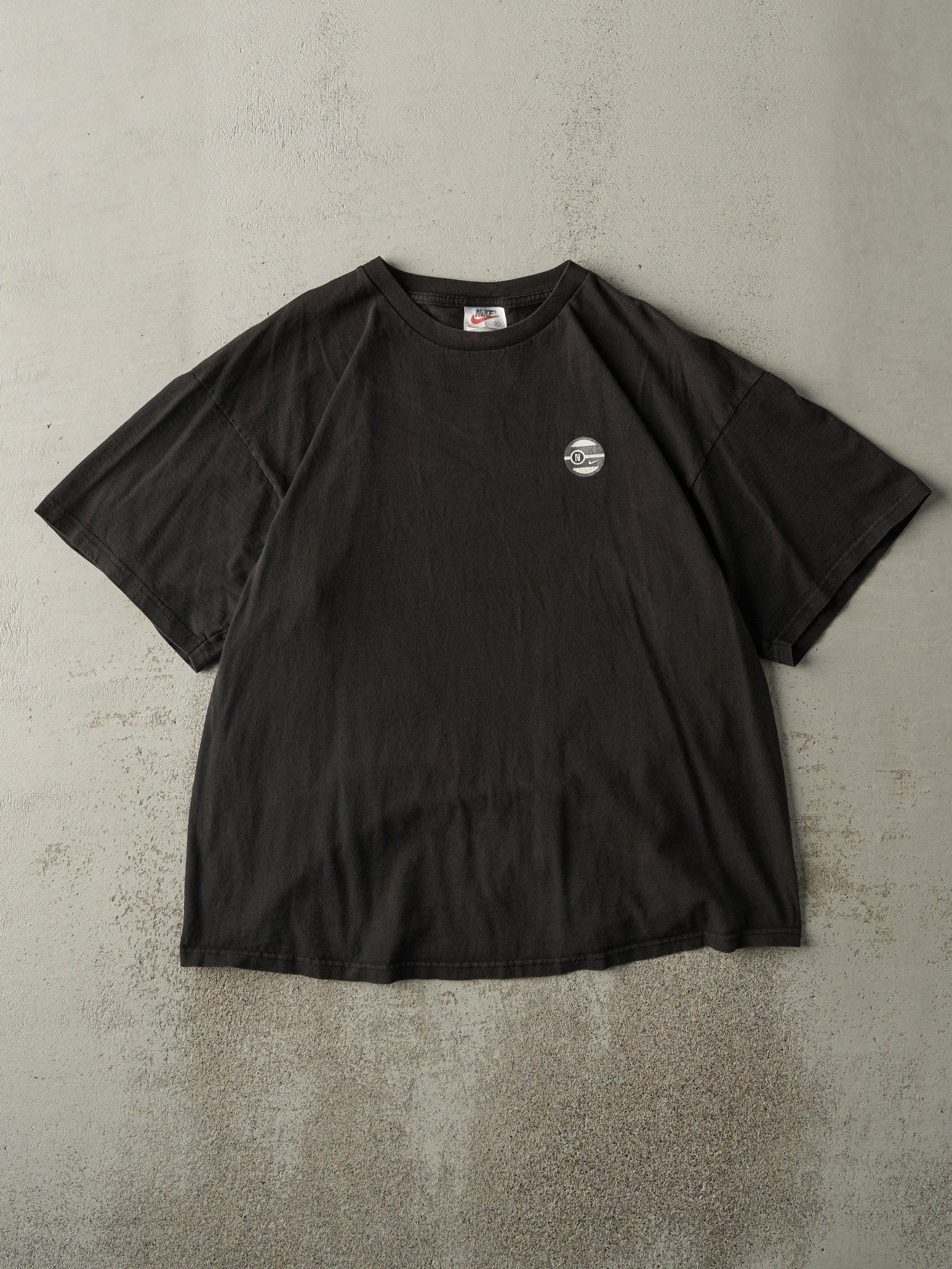Vintage 90s Black Nike Logo Tee (L)