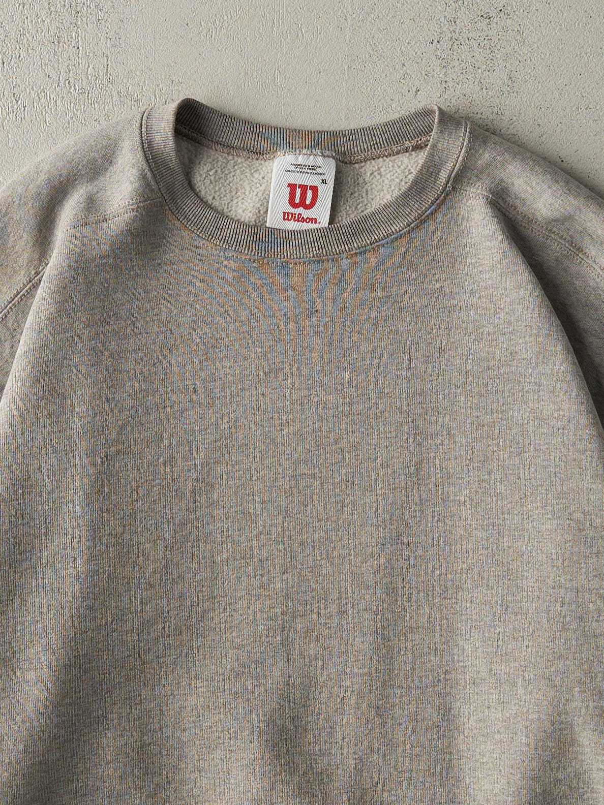 Vintage 90s Grey Blank Wilson Crewneck (L)