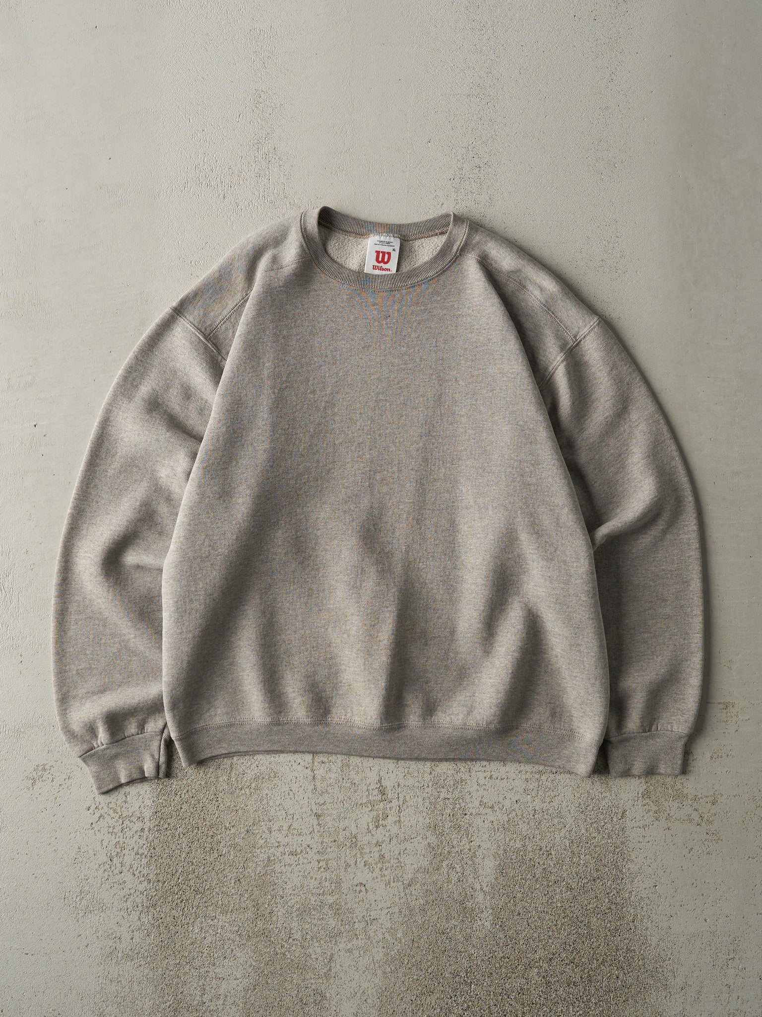 Vintage 90s Grey Blank Wilson Crewneck (L)