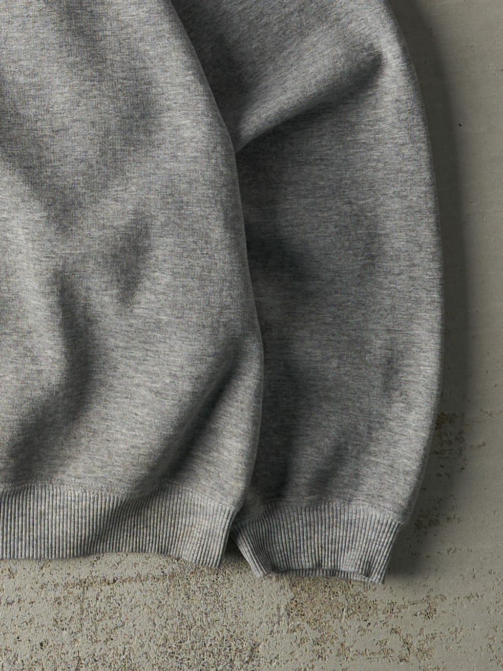 Vintage 90s Grey Reebok Embroidered Quarter Zip Sweatshirt (XL)