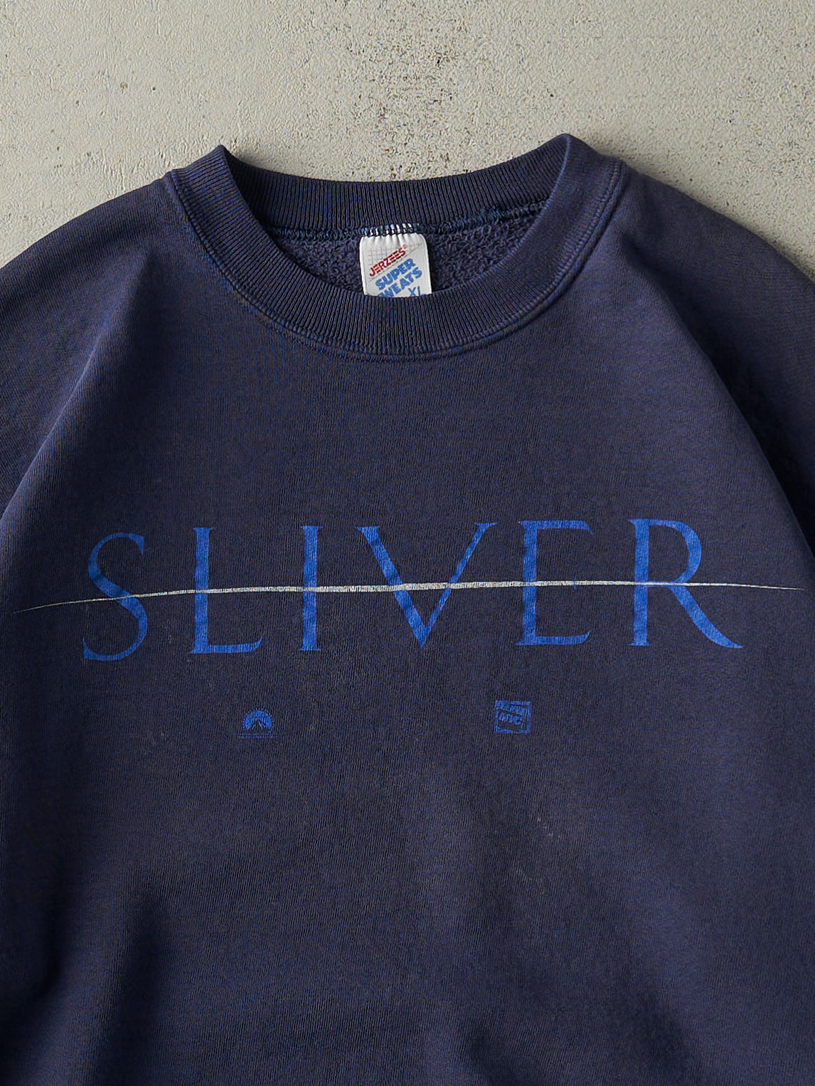 Vintage 93' Navy Blue Sliver Movie Promo Crewneck (L)