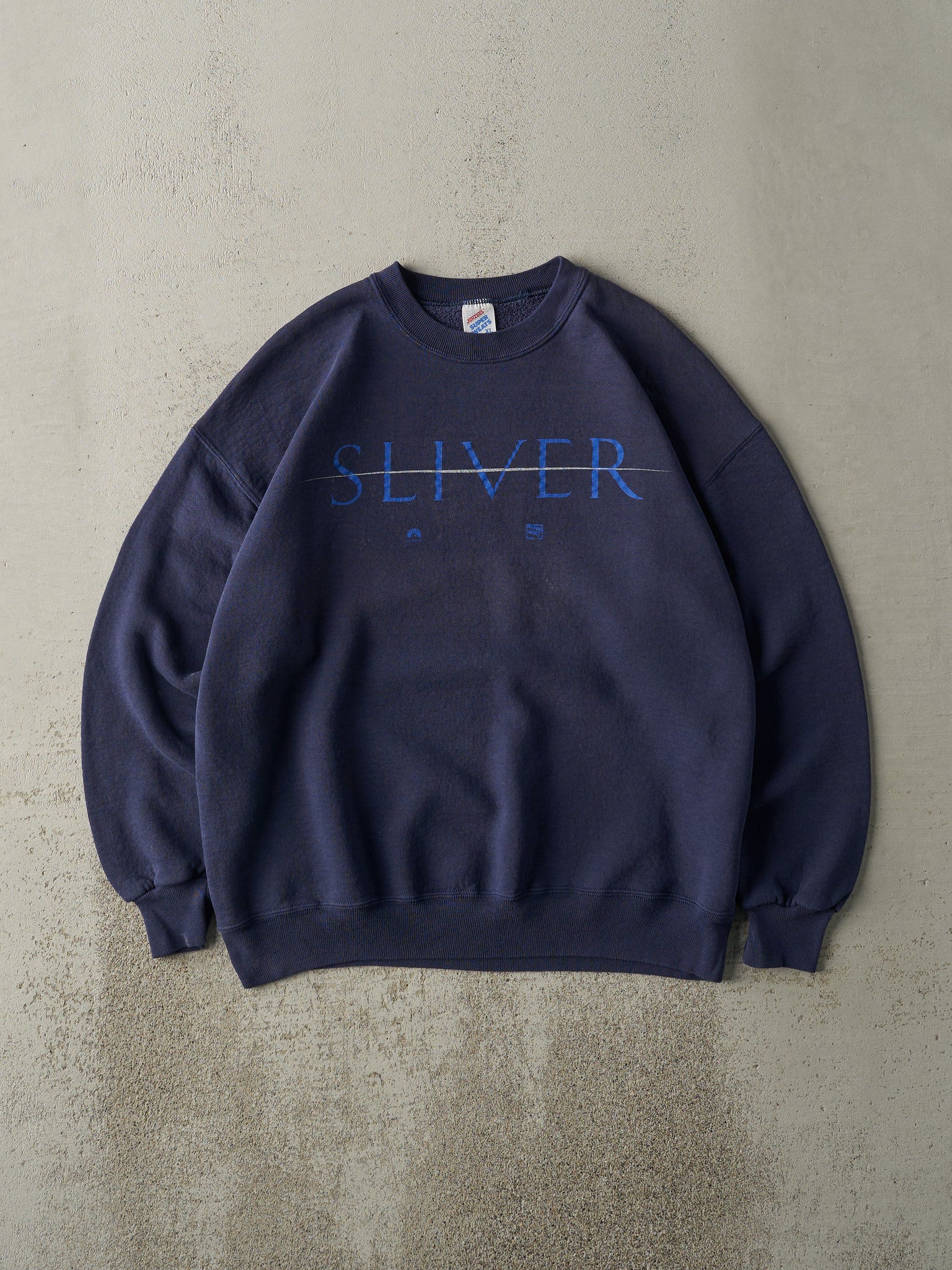 Vintage 93' Navy Blue Sliver Movie Promo Crewneck (L)