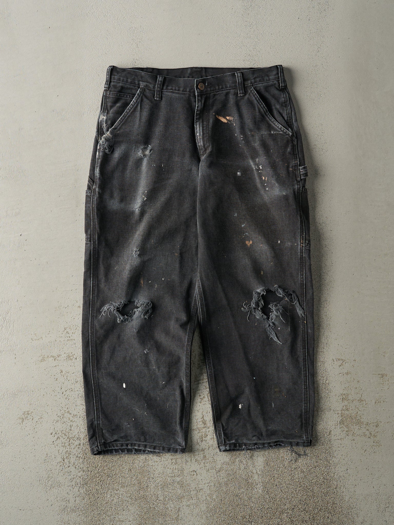 Vintage Y2K Faded Black Dakota Carpenter Pants (33x27.5)