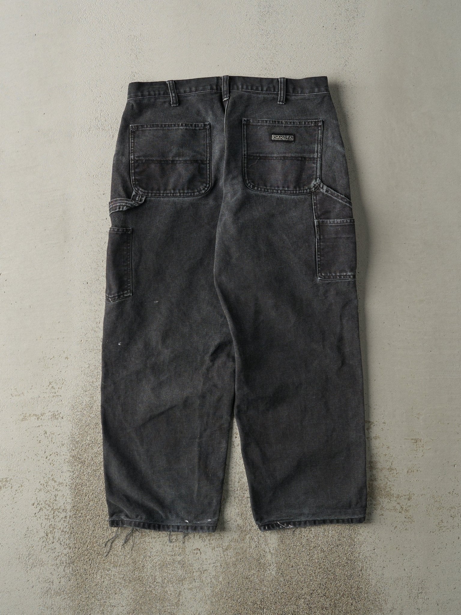 Vintage Y2K Faded Black Dakota Carpenter Pants (33x27.5)