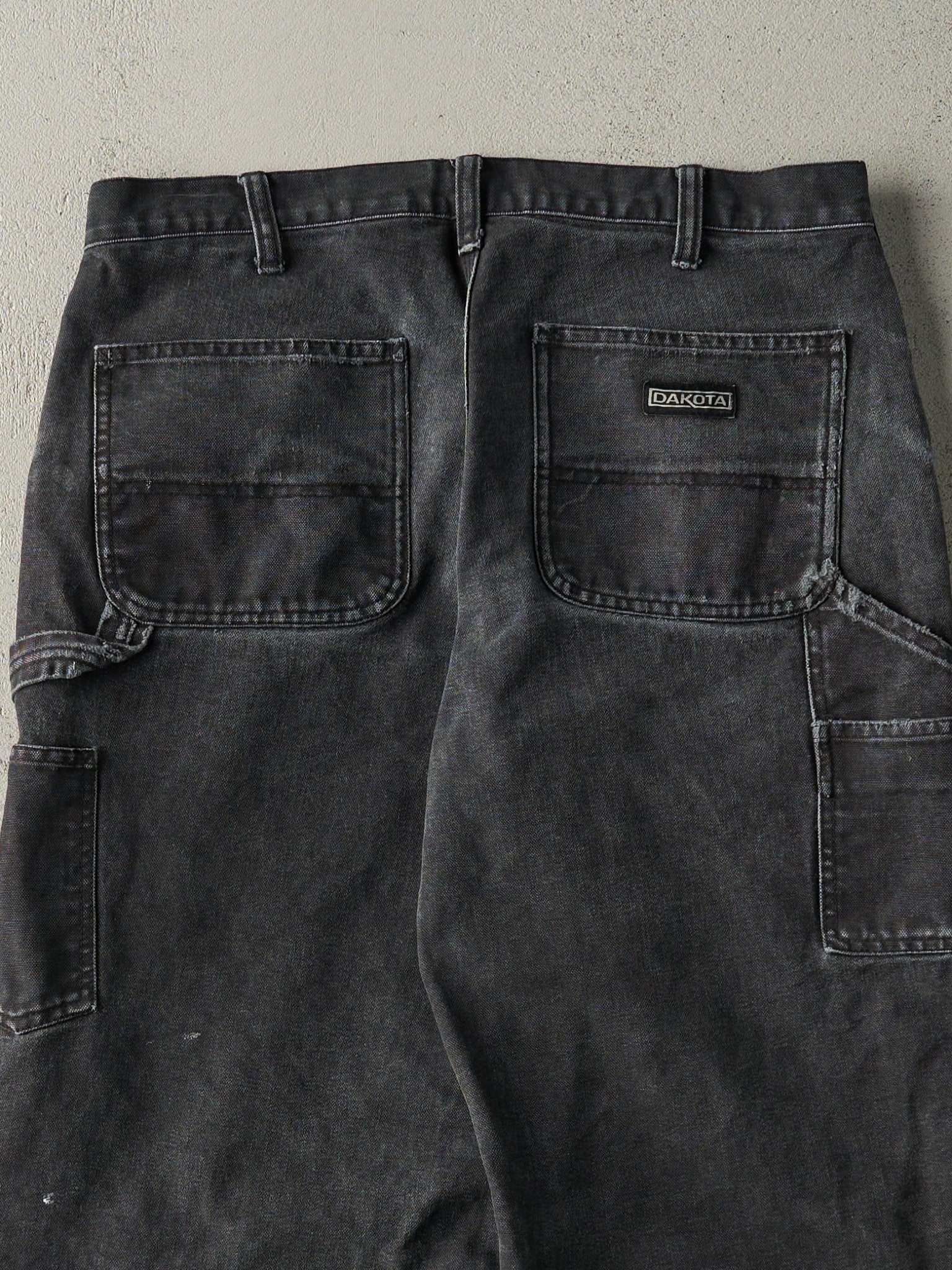 Vintage Y2K Faded Black Dakota Carpenter Pants (33x27.5)