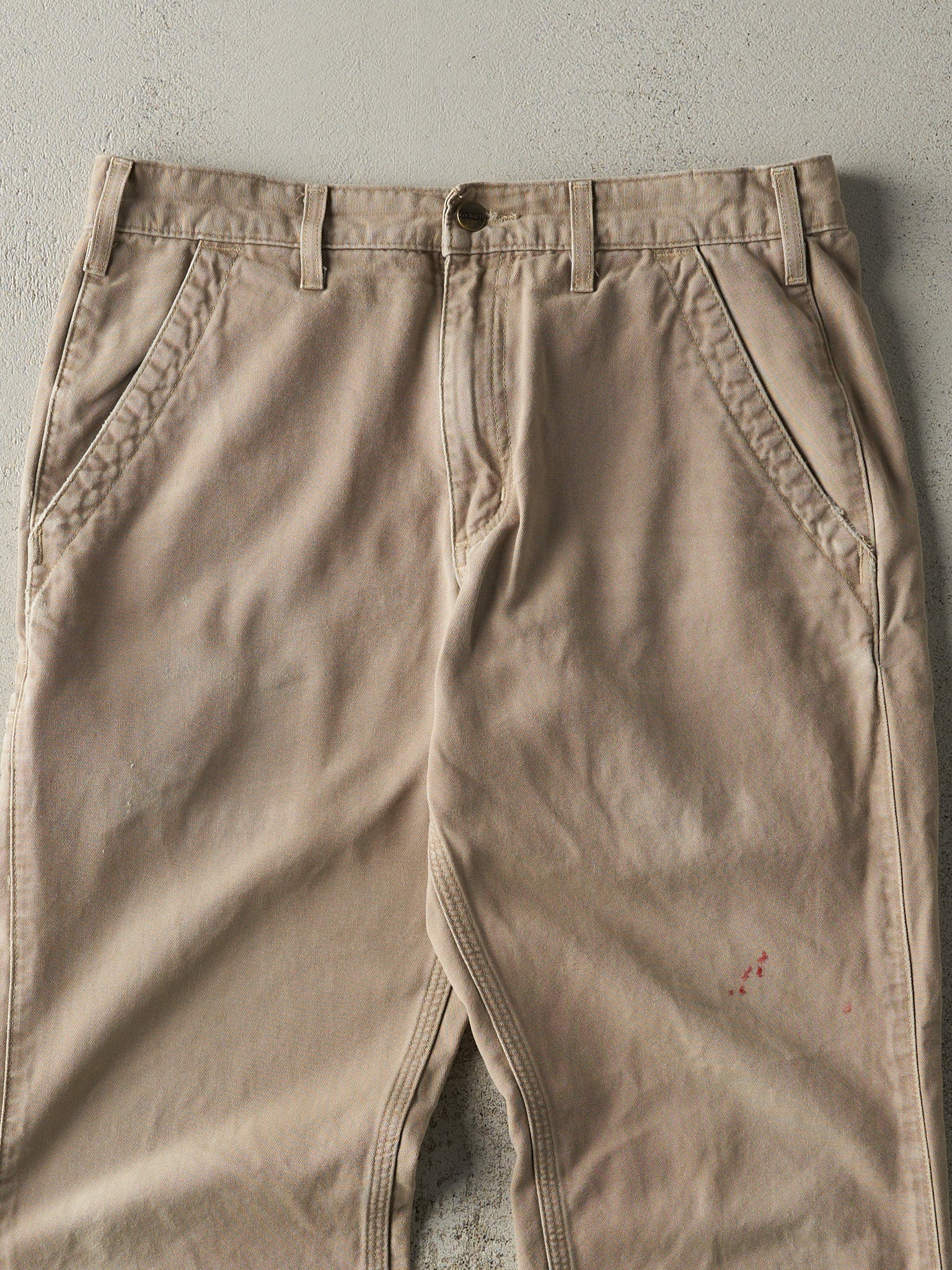 Vintage Y2K Beige Carhartt Work Pants (32x29.5)