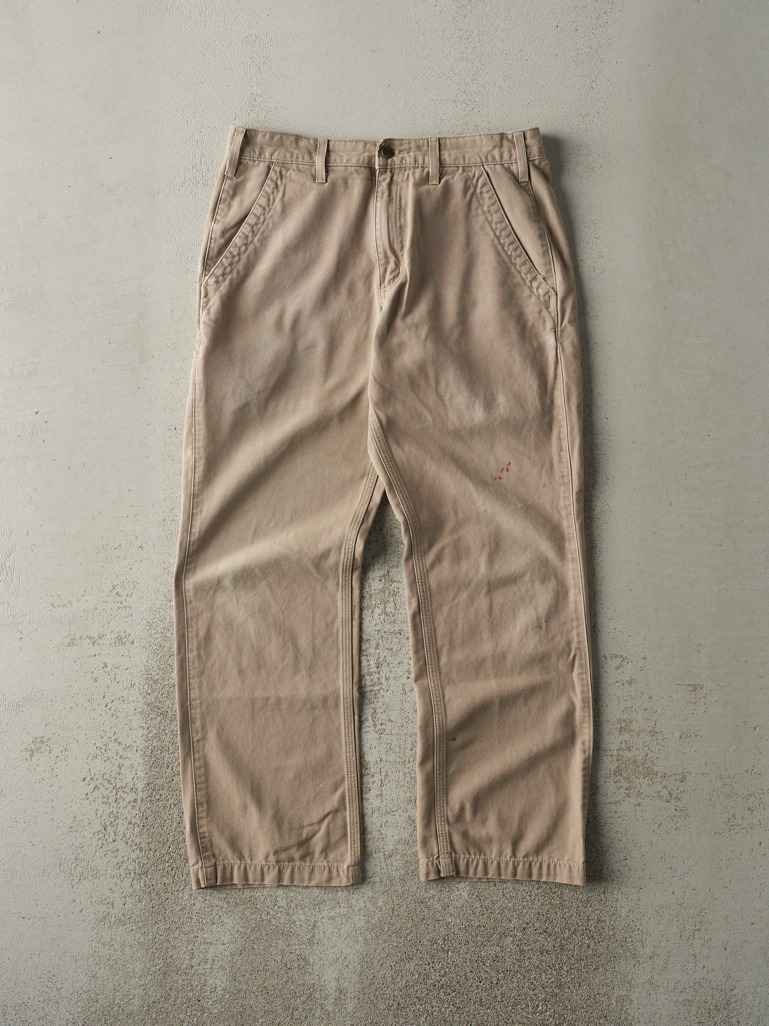 Vintage Y2K Beige Carhartt Work Pants (32x29.5)