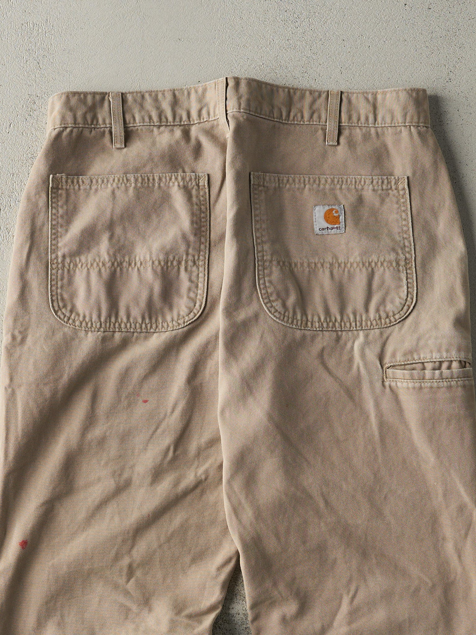 Vintage Y2K Beige Carhartt Work Pants (32x29.5)