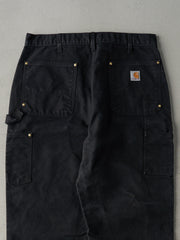 Vintage 90s Black Carhartt Loose Original Fit Double Knee Carpenter Pants (33.5x26)