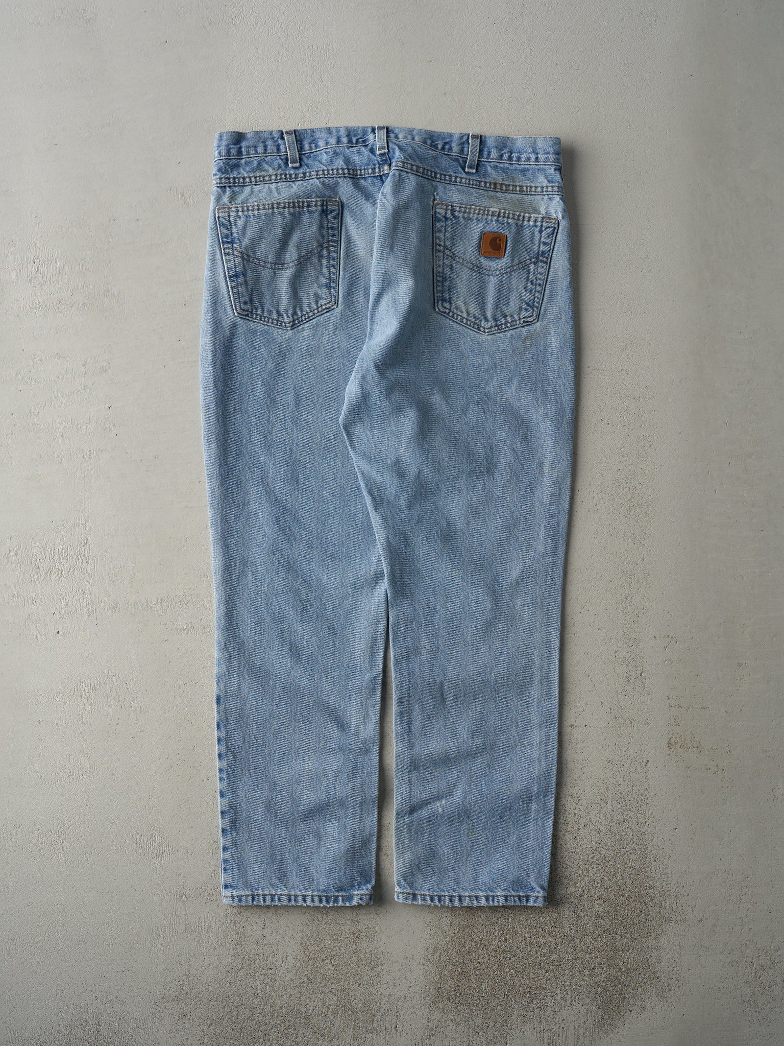 Vintage 90s Light Wash Carhartt Jeans (37x29)