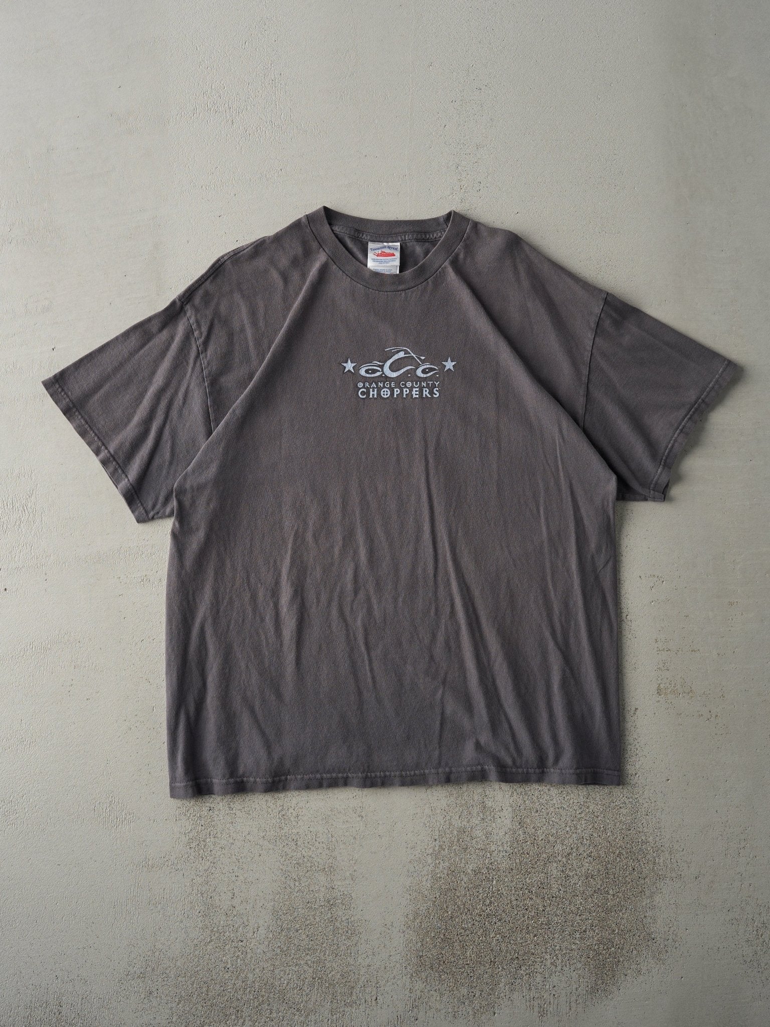 Vintage Y2K Grey Orange County Choppers Tee (M)