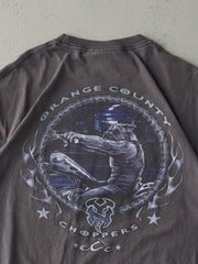 Vintage Y2K Grey Orange County Choppers Tee (M)