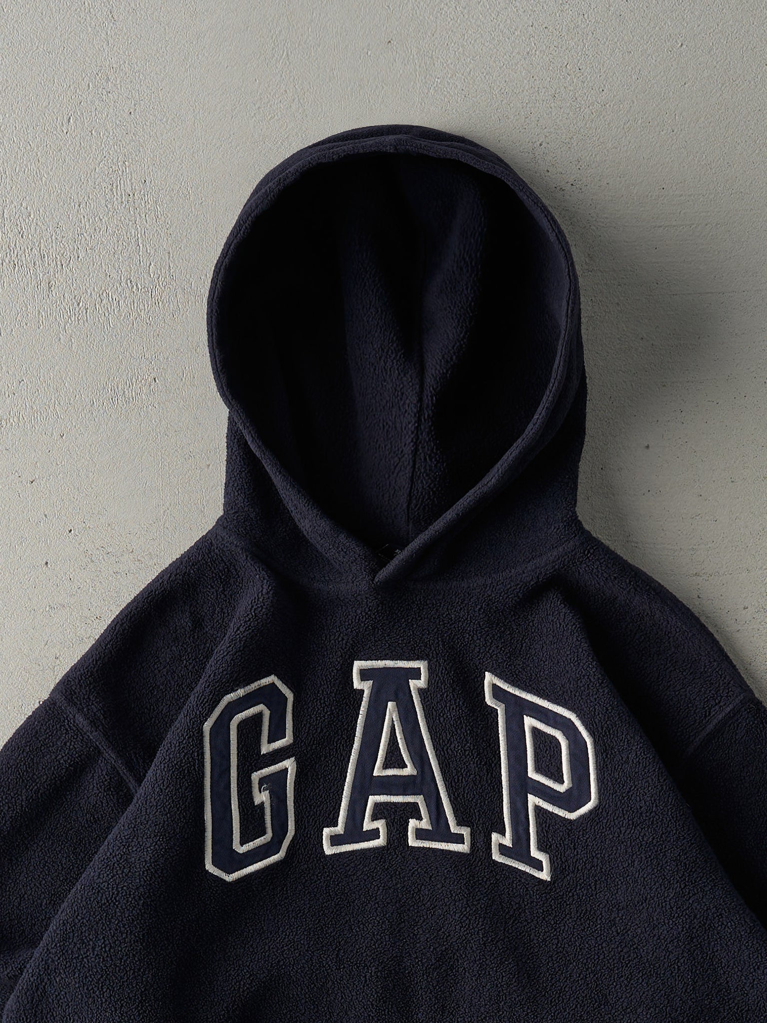 Vintage Y2K Navy Blue Gap Fleece Hoodie (M)