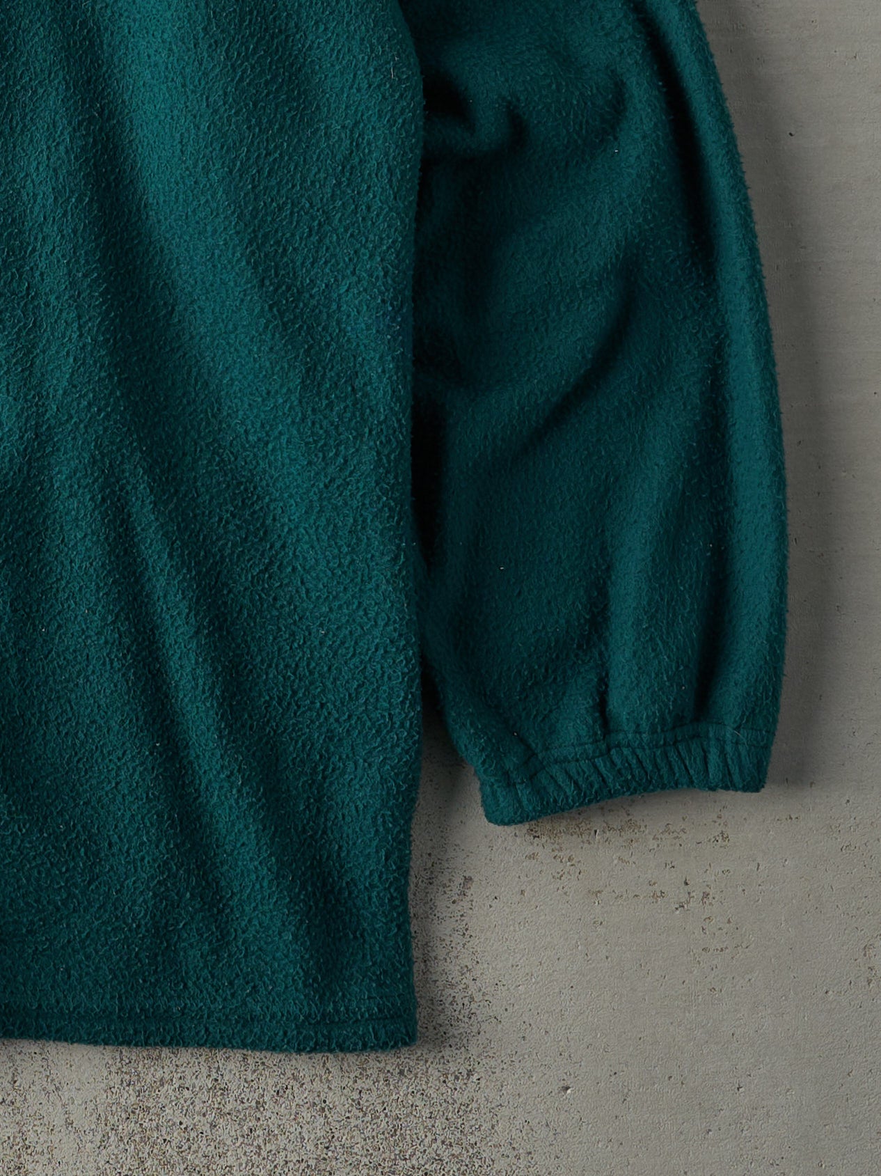 Vintage 90s RARE Forest Green Fubu Quarter Zip Fleece Sweater (XXL)