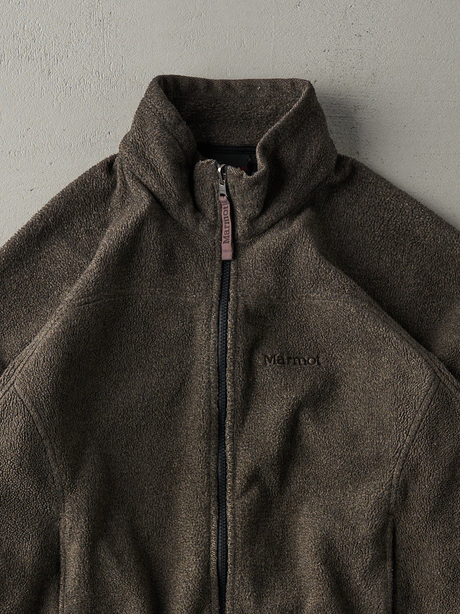 Vintage 90s Brown Marmot Fleece Zip Up Sweater (M)